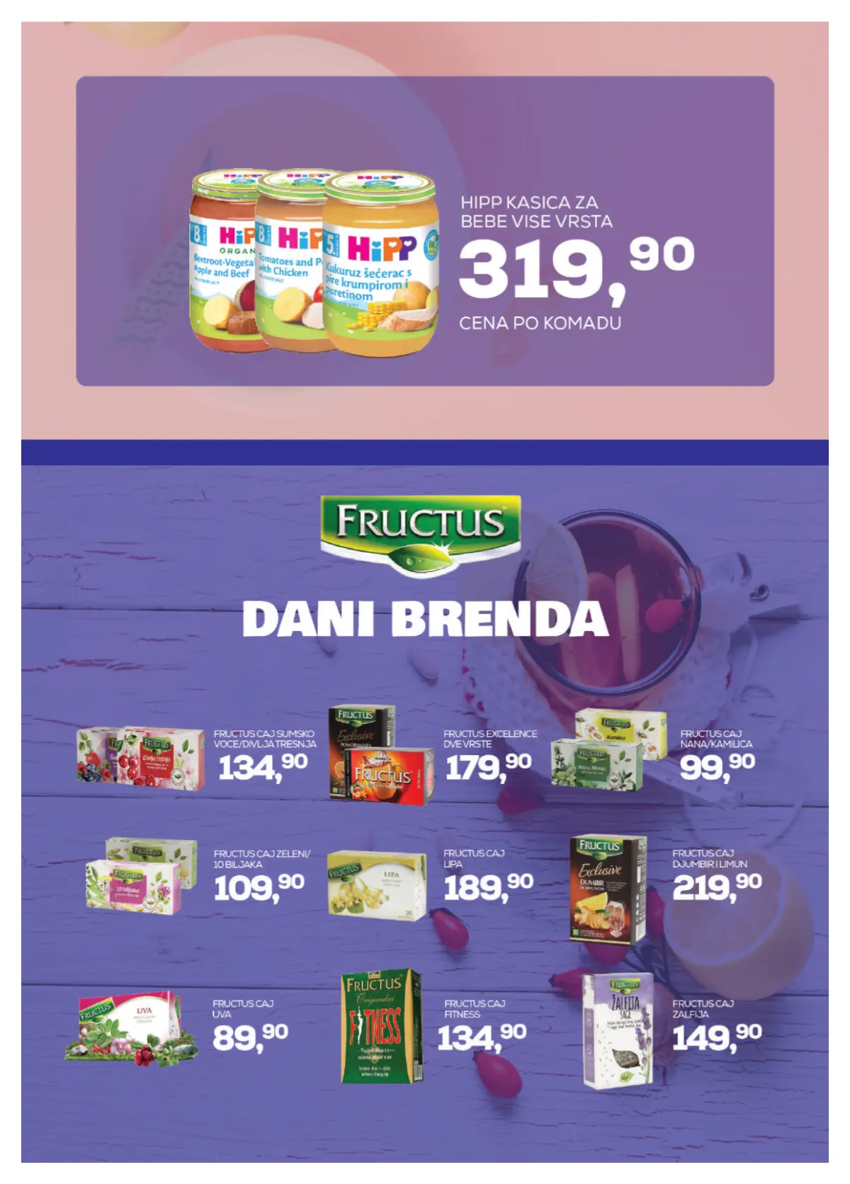 Medius katalog, strana 17 – HiPP kašice za bebe i Fructus čajevi