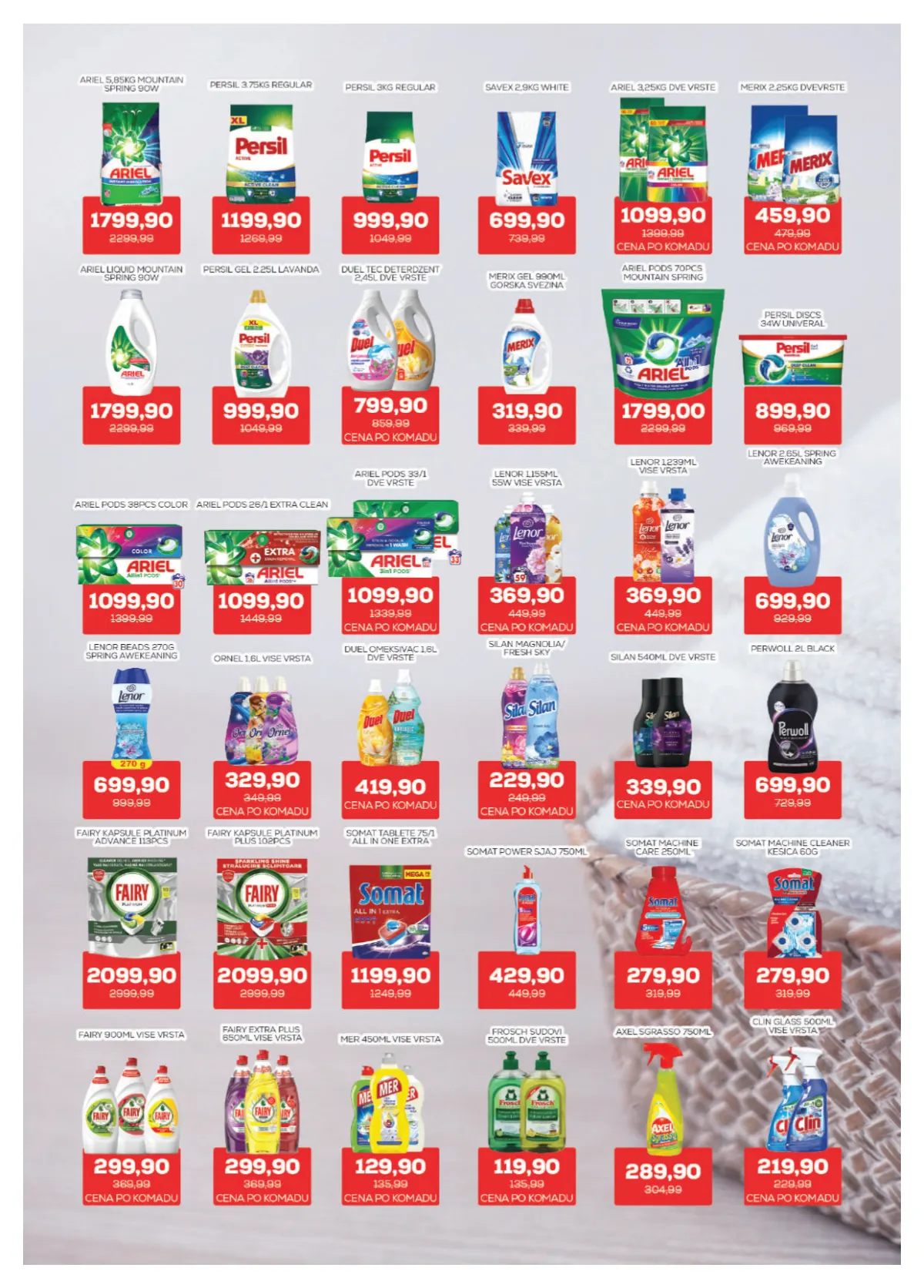 Medius katalog, strana 22 – Ariel, Persil, Lenor, Fairy i Somat na akciji