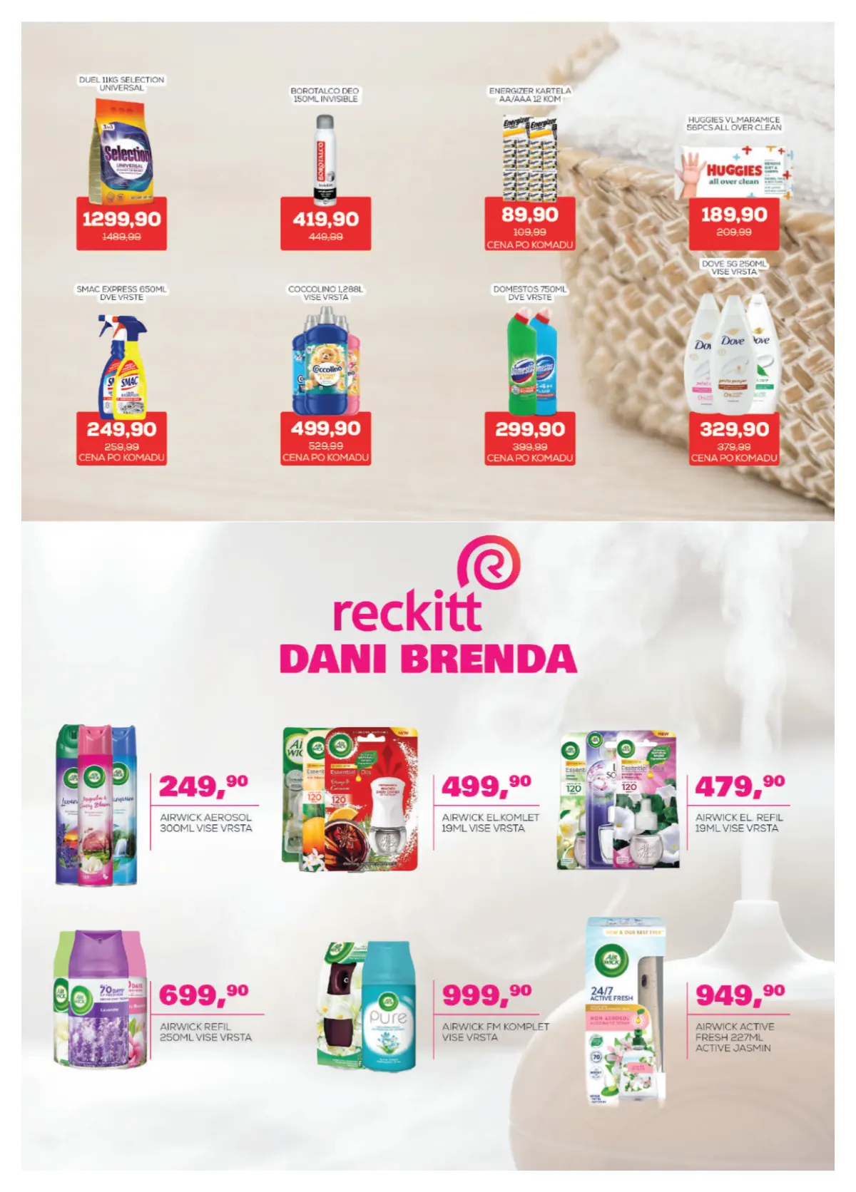 Medius katalog, strana 26 – Duel, Coccolino, Domestos, Dove i Air Wick osveživači
