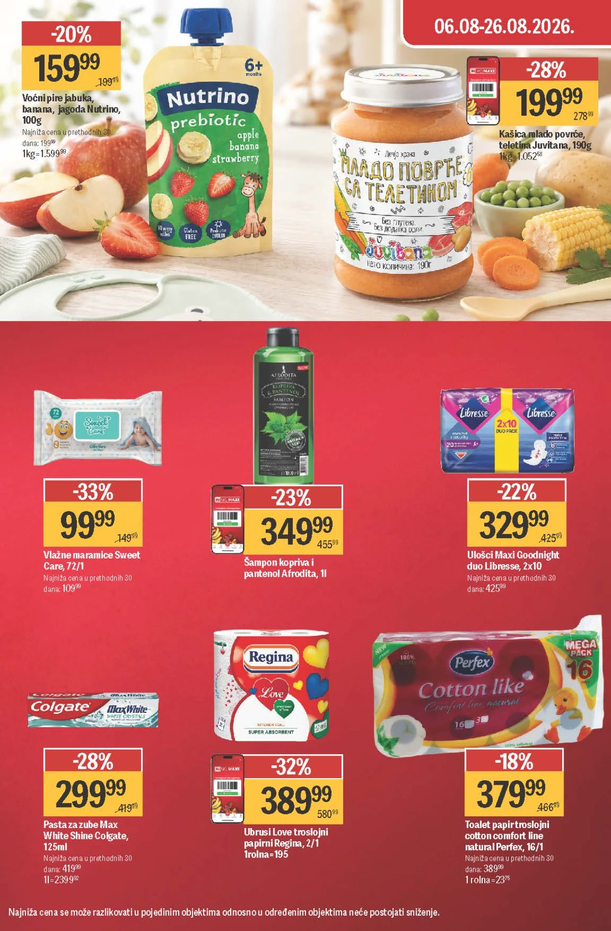 Mega Maxi katalog – Regina ubrusi, vlažne maramice i proizvodi za ličnu higijenu na akciji