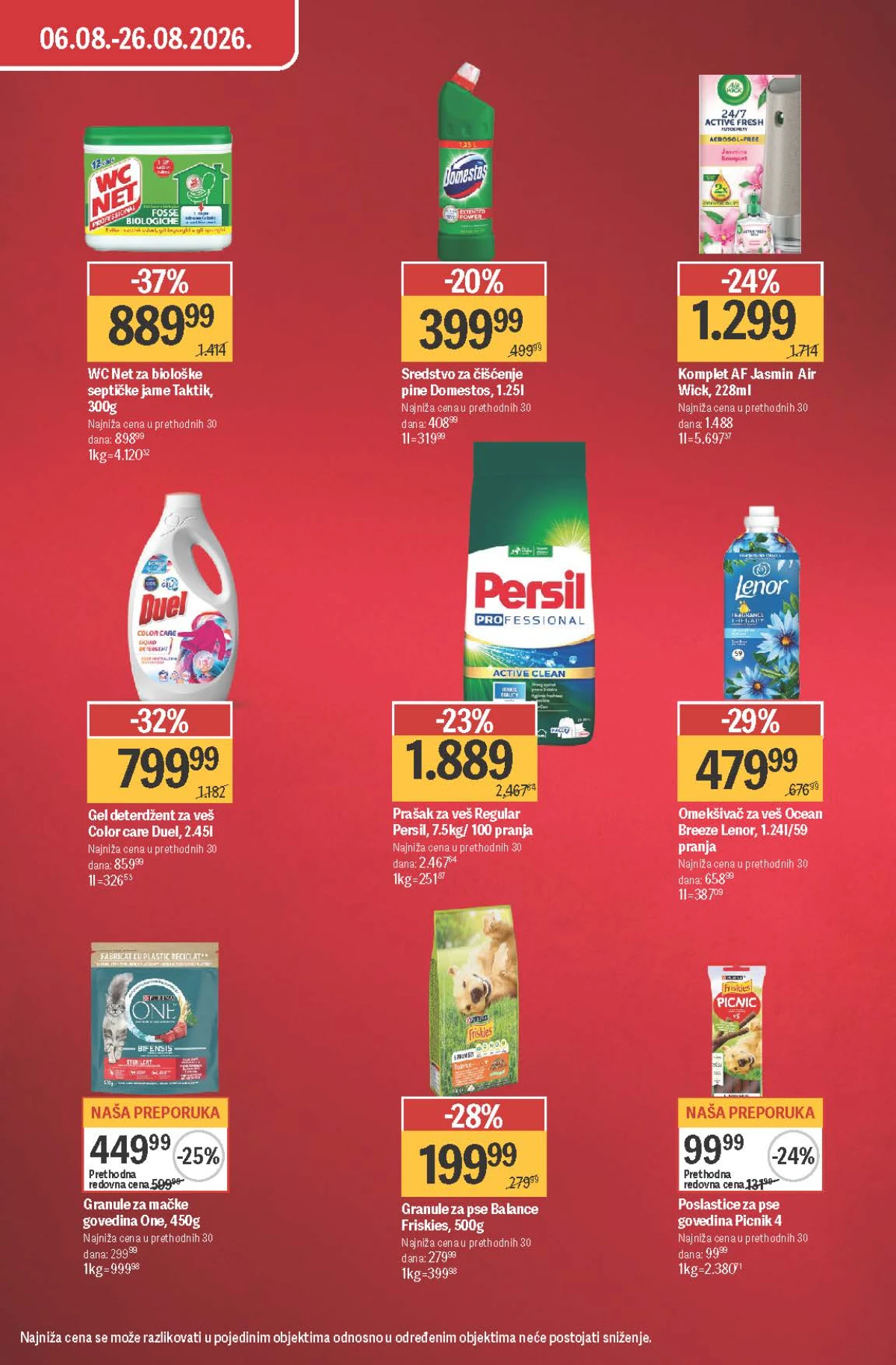Mega Maxi katalog – WC Net, Duel deterdžent, Persil i Lenor na akciji