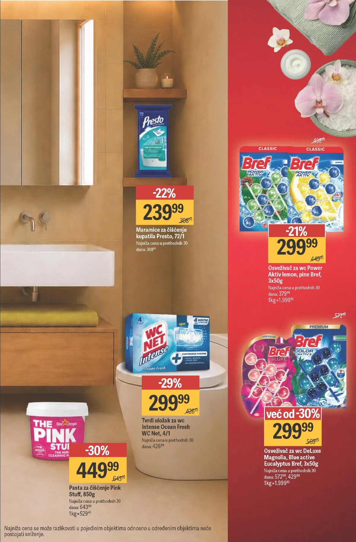 Mega Maxi ponuda sredstava za kupatilo i WC – Pink Stuff, Bref, WC Net i Presto