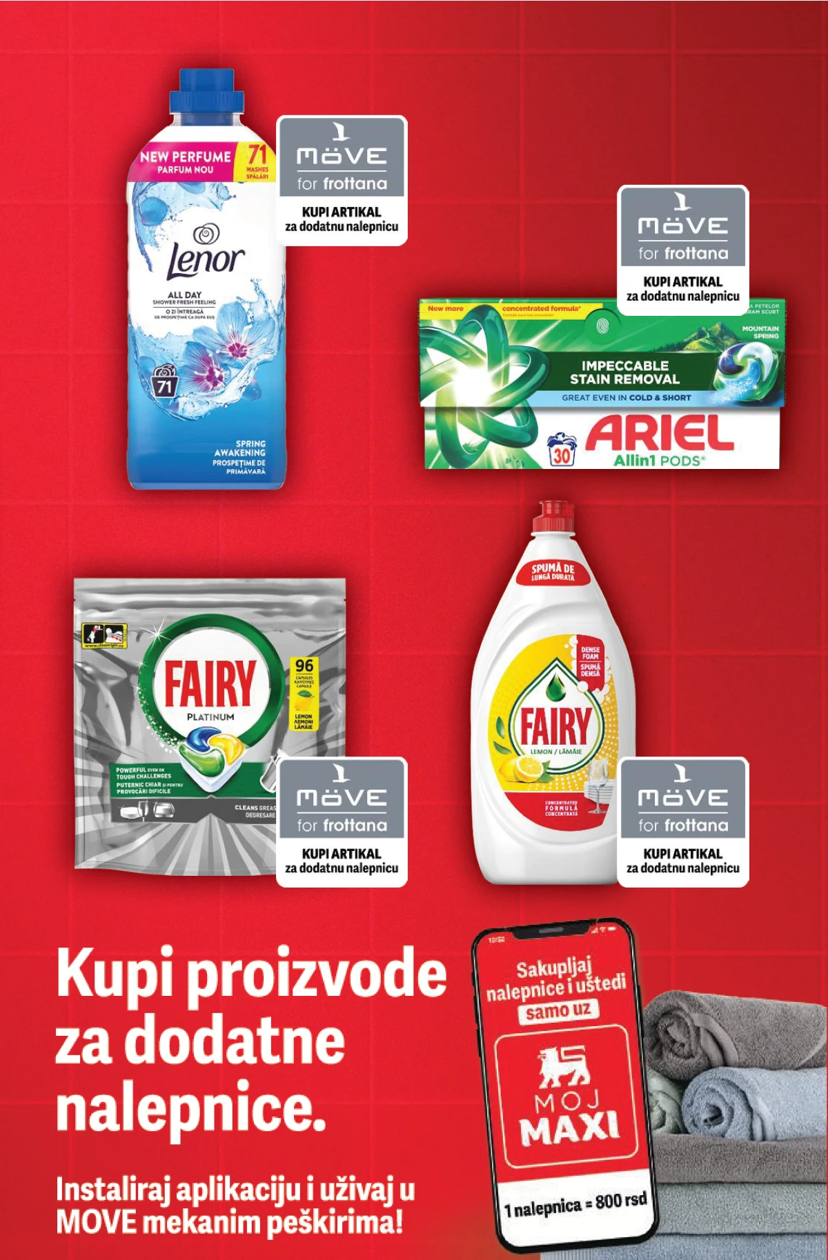 Mega Maxi završna strana kataloga sa aktuelnim akcijama