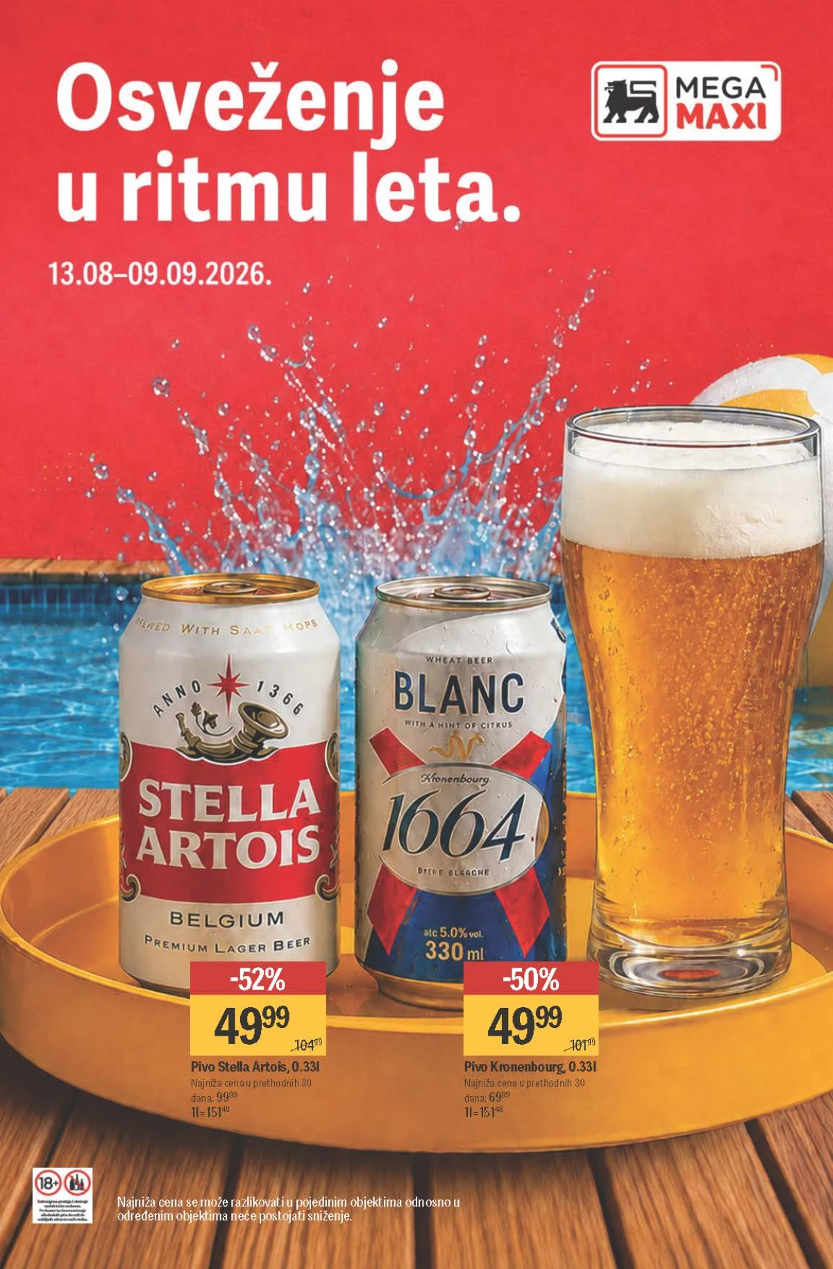 Mega Maxi katalog do 09.09.2026. – pivo, sajderi i grickalice uz popuste do 52%