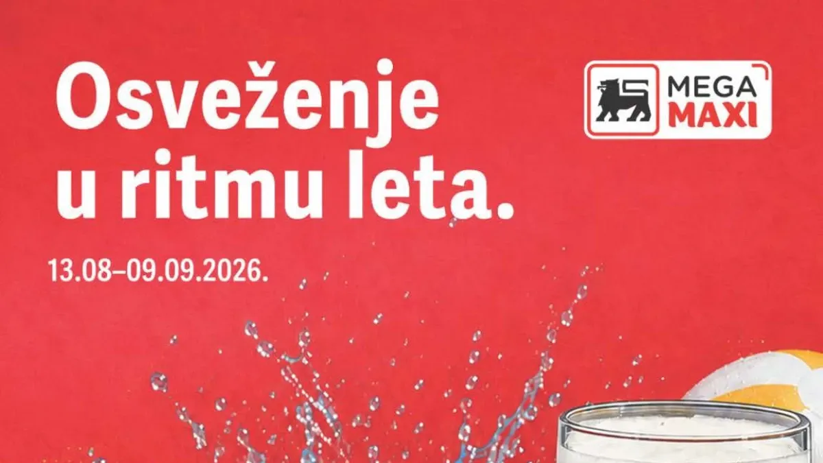 Mega Maxi katalog do 09.09.2026. – pivo na akciji uz popuste do 52%