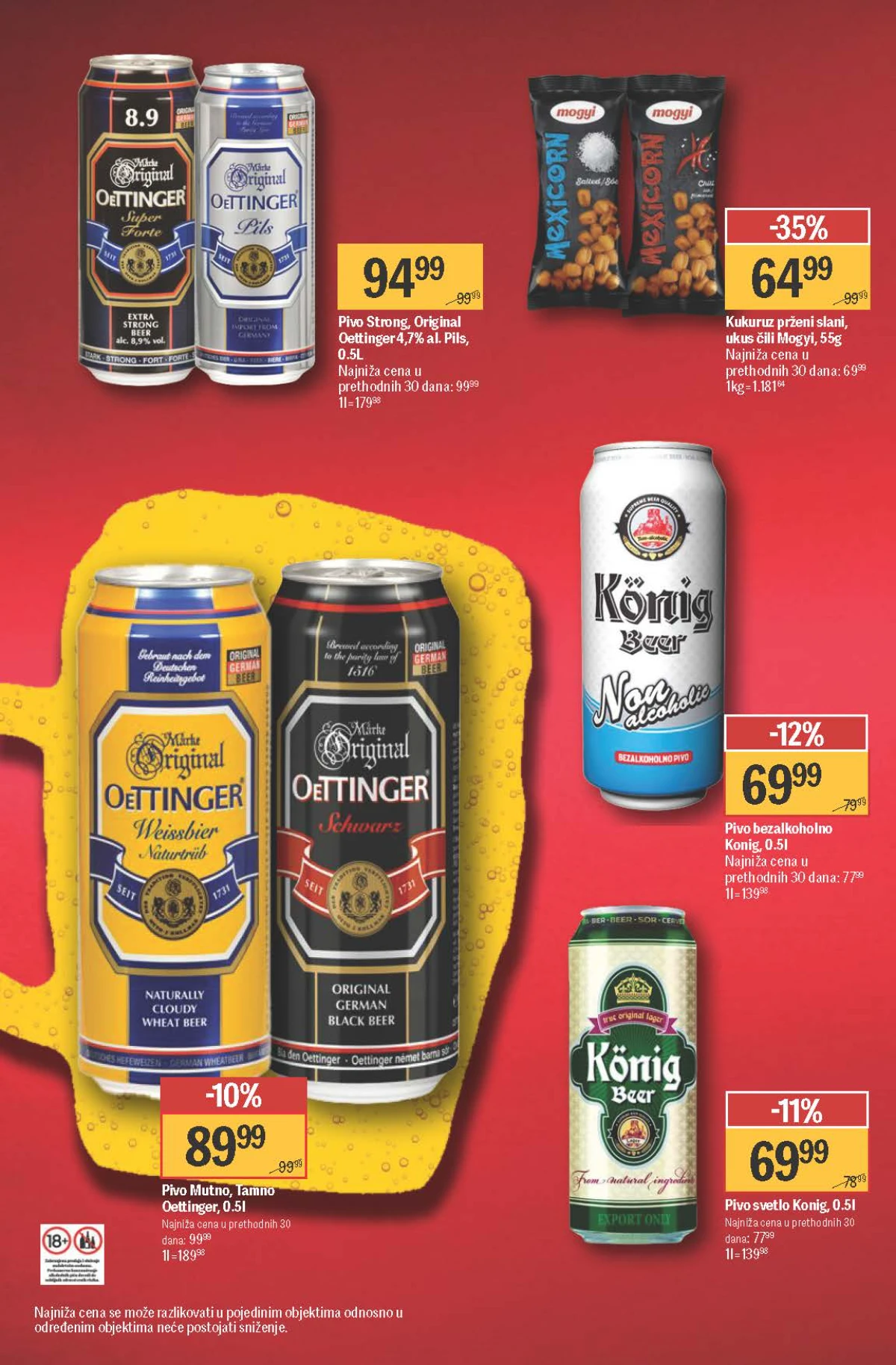 Mega Maxi katalog do 09.09.2026. – Oettinger i Konig pivo na akciji