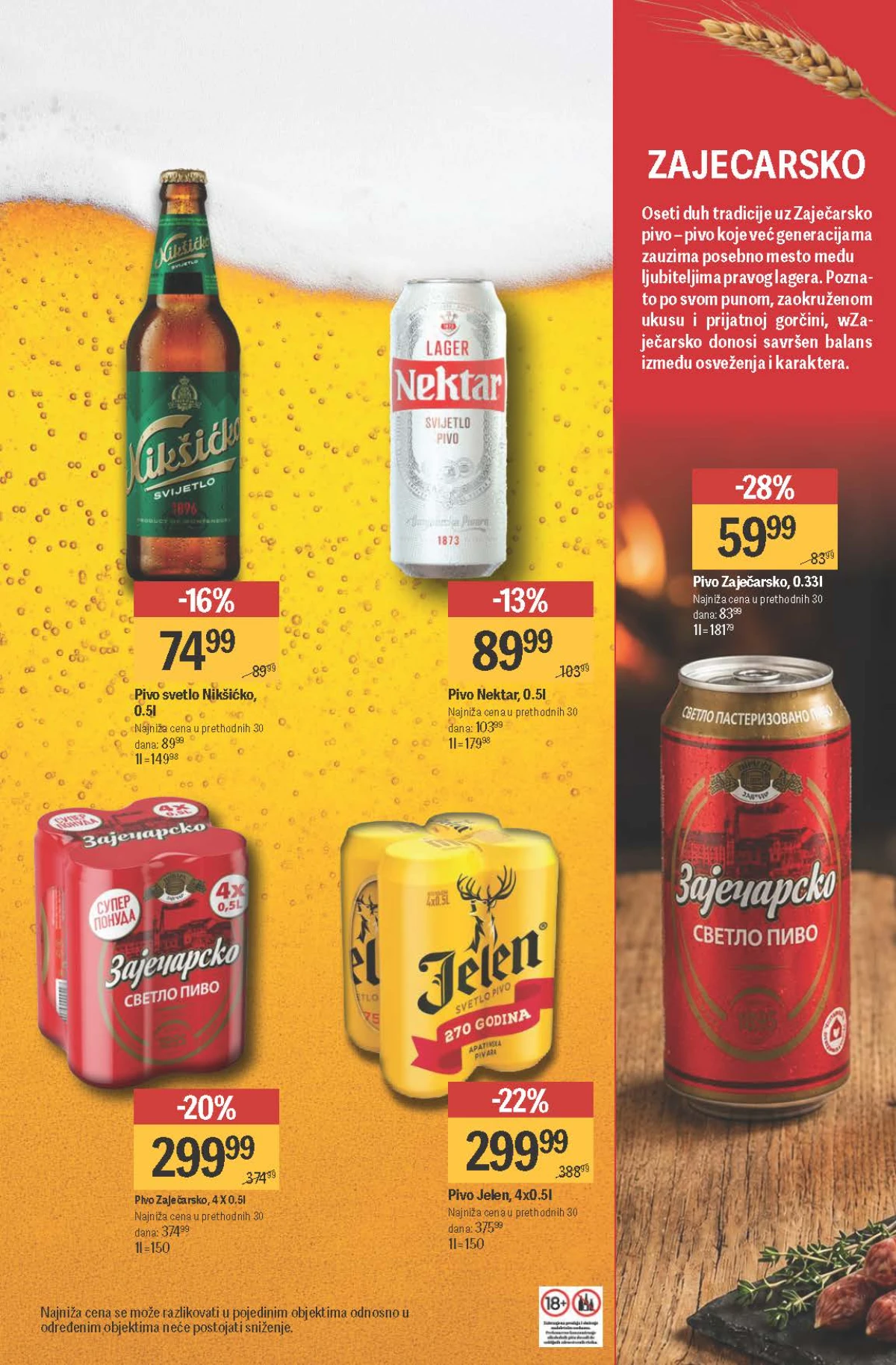 Mega Maxi katalog do 09.09.2026. – Jelen, Zaječarsko, Nektar i Nikšićko pivo