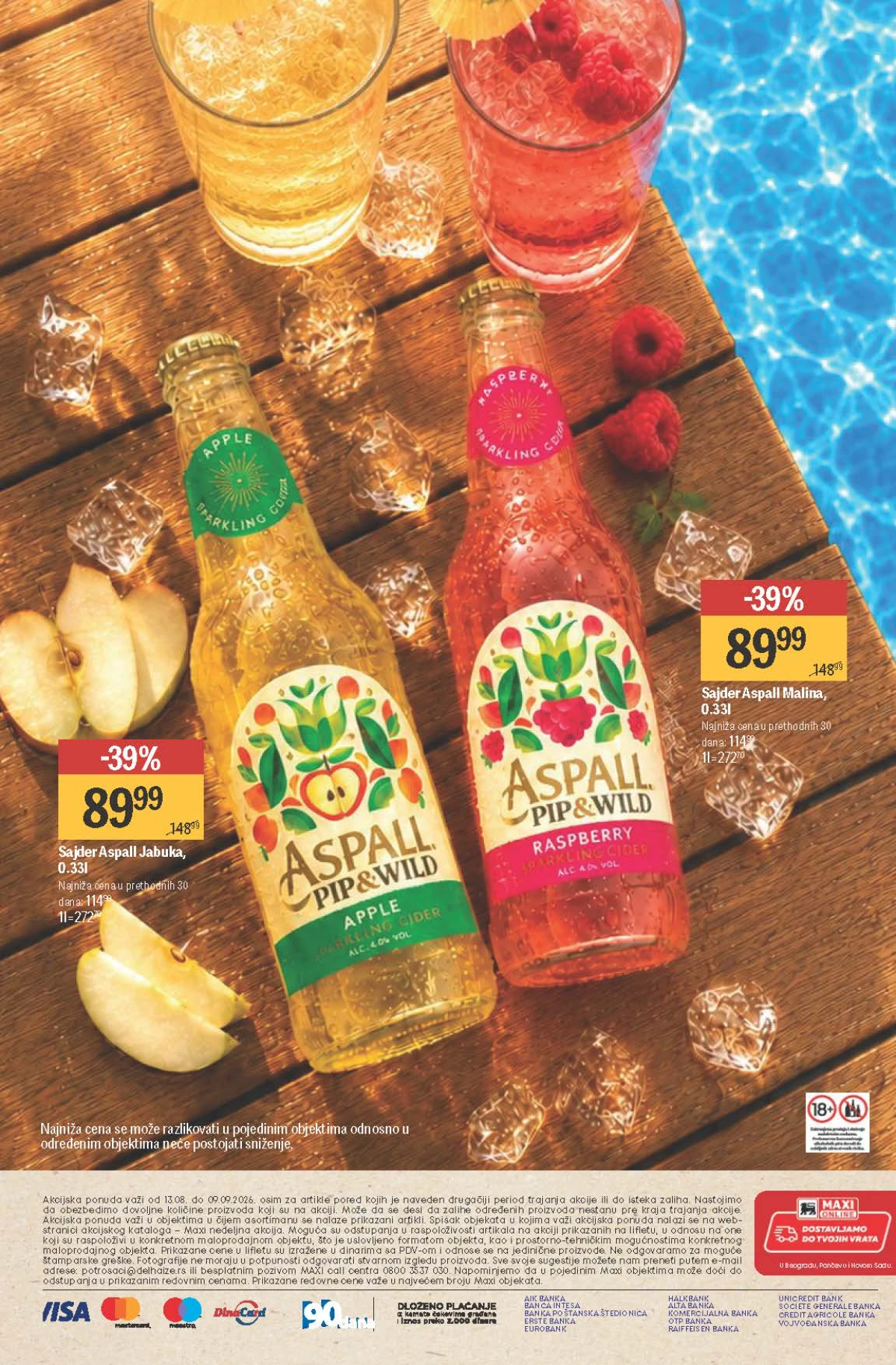 Mega Maxi katalog do 09.09.2026. – završna ponuda piva i sajdera