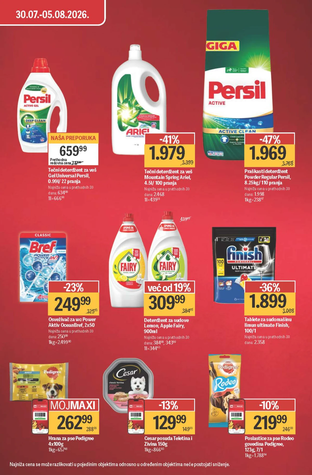 Praškasti deterdžent Persil 8,25 kg u Maxi Mega ponudi