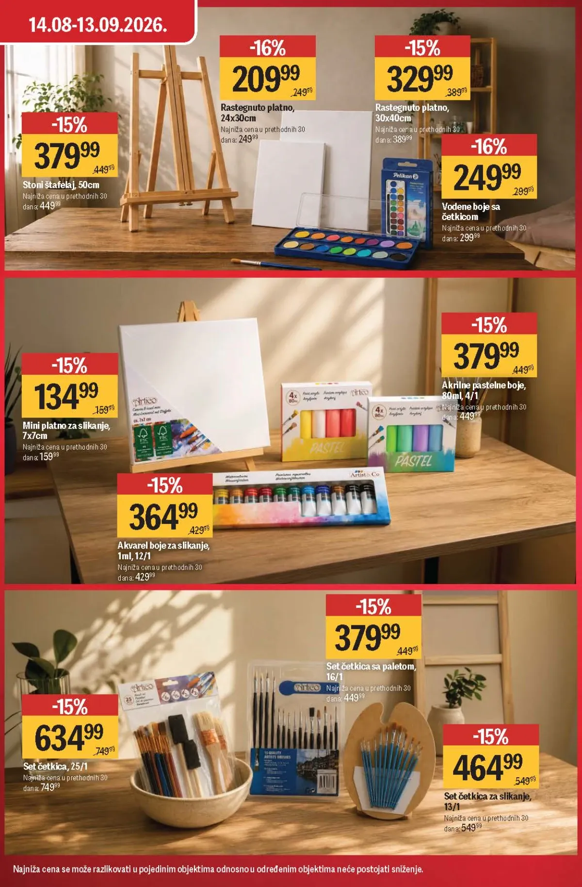 Mega Maxi akcija – boje, platna, četkice i pribor za slikanje