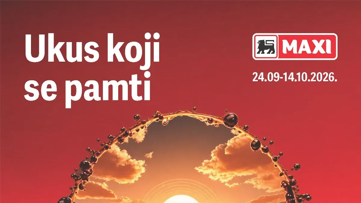 Naslovna strana Mega Maxi kataloga Ukus koji se pamti sa kafom na akciji od 24.09. do 14.10.2026.