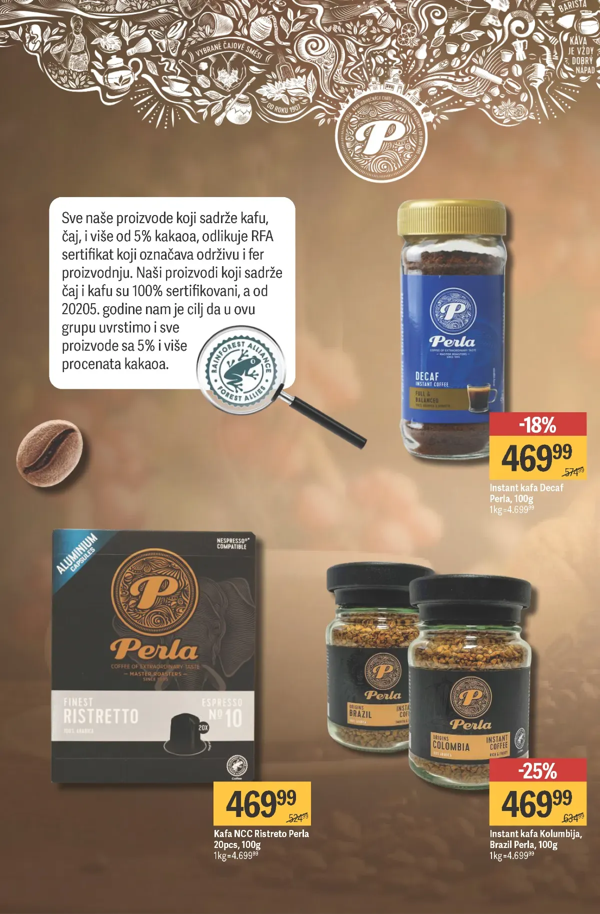 Mega Maxi katalog – strana 6: Perla kafa Mega Maxi katalog kafe – strana 6, Perla instant kafa i kapsule