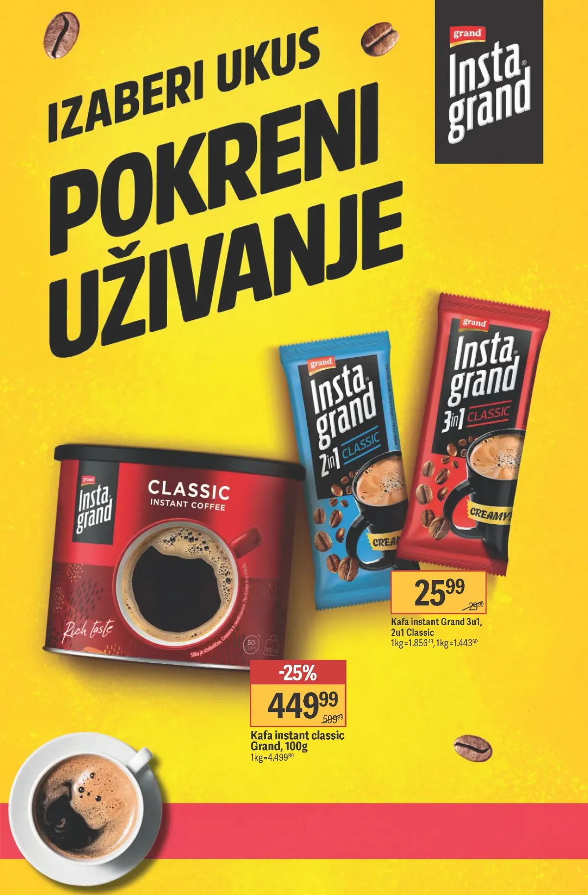 Mega Maxi katalog – strana 12: Grand kafa Mega Maxi katalog kafe – strana 12, Grand instant kafa