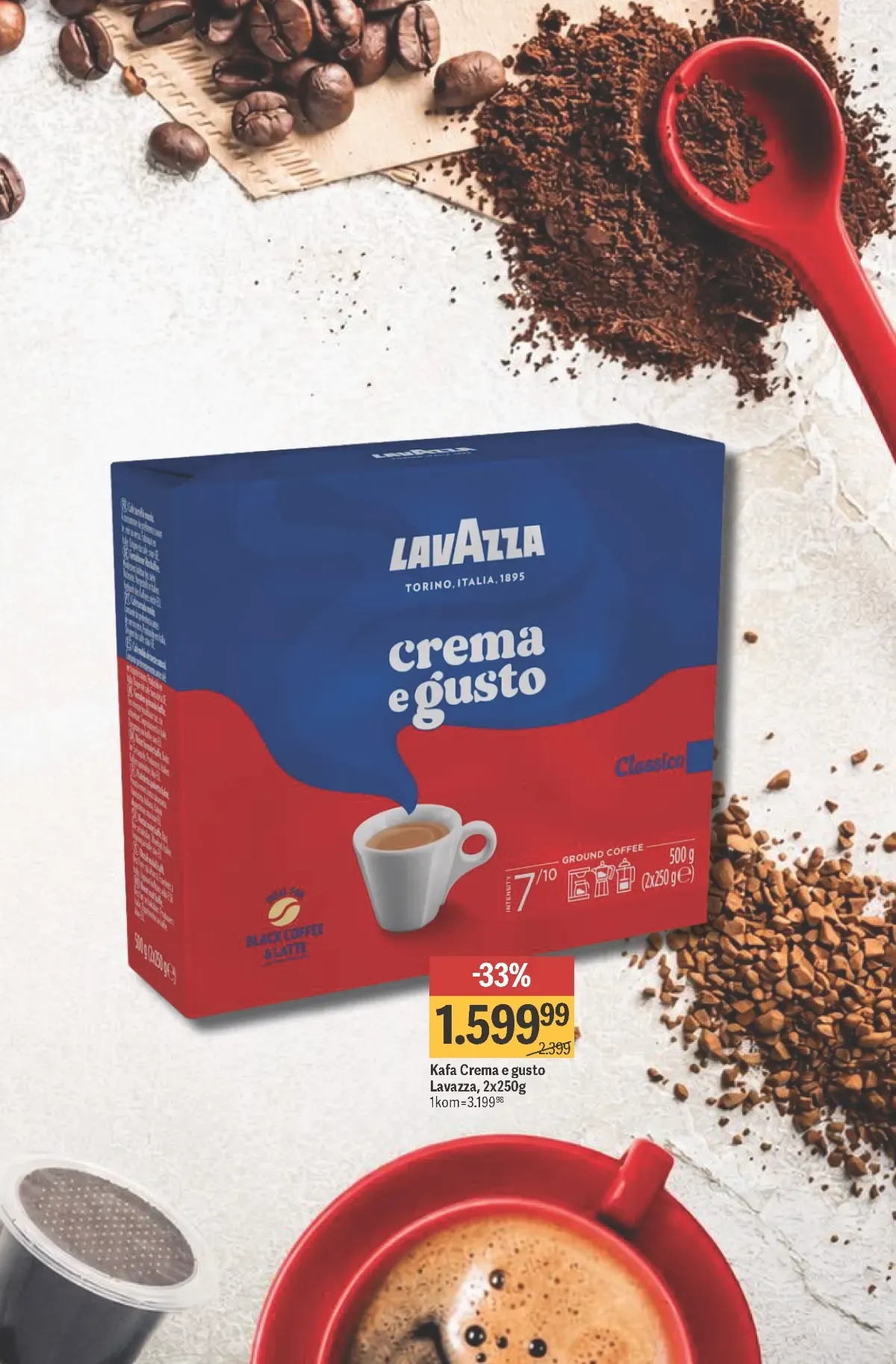 Mega Maxi katalog – strana 17: Lavazza kafa Mega Maxi katalog kafe – strana 17, Lavazza Crema e Gusto kafa