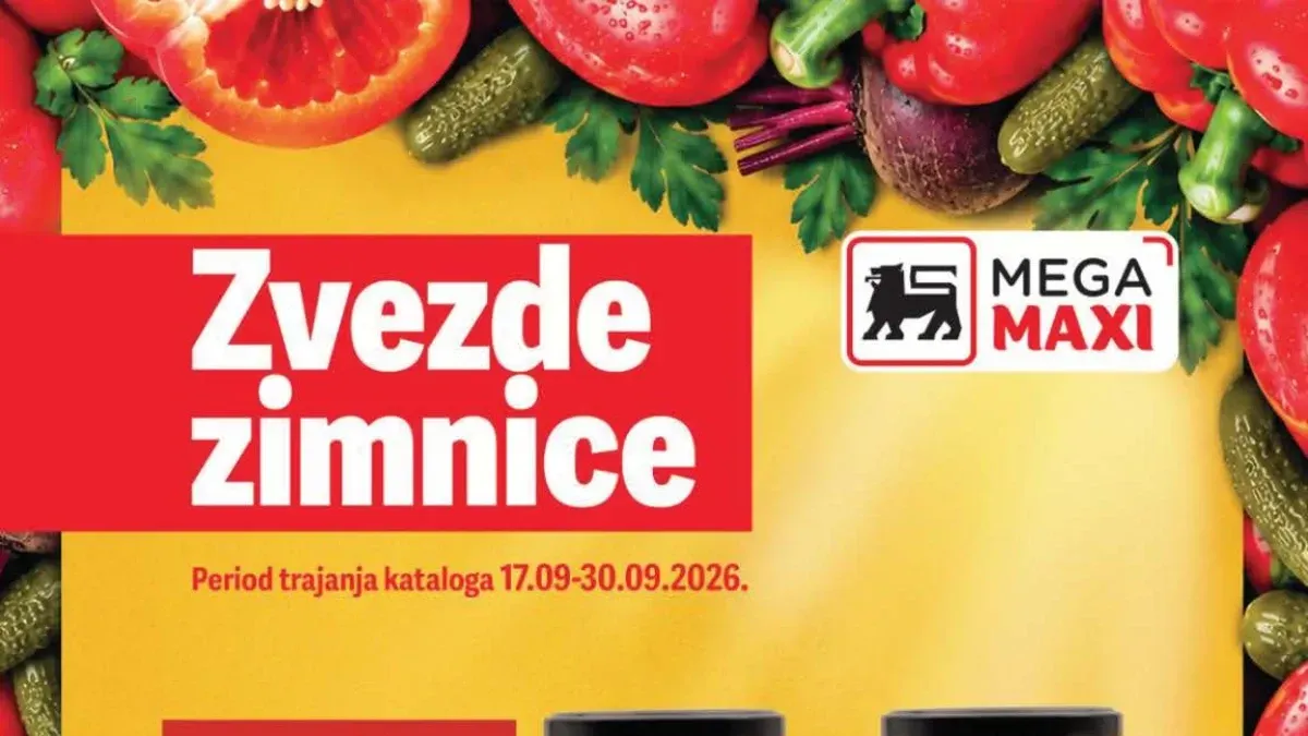 Mega Maxi akcija Zvezde zimnice od 17. do 30.09.2026. – posebna ponuda proizvoda za pripremu zimnice
