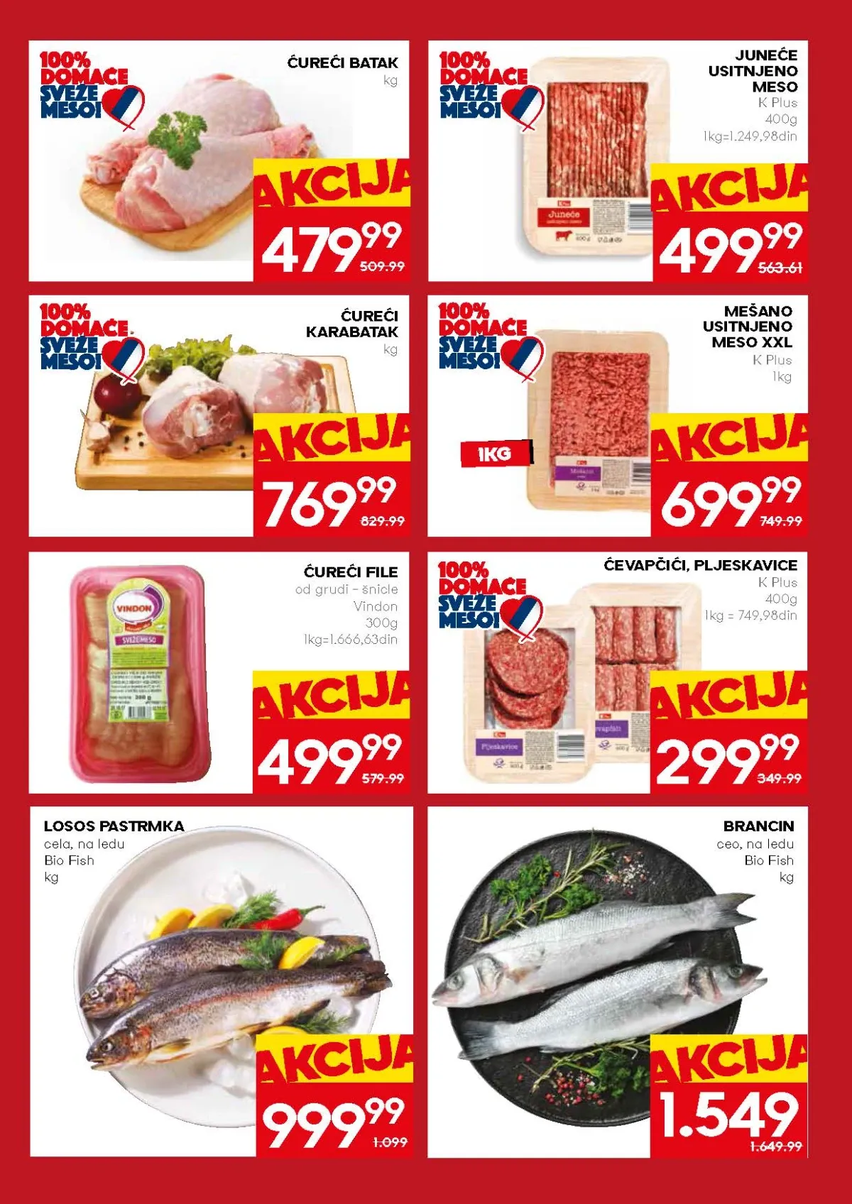 Mercator ponuda ćurećeg mesa i usitnjenog junećeg mesa