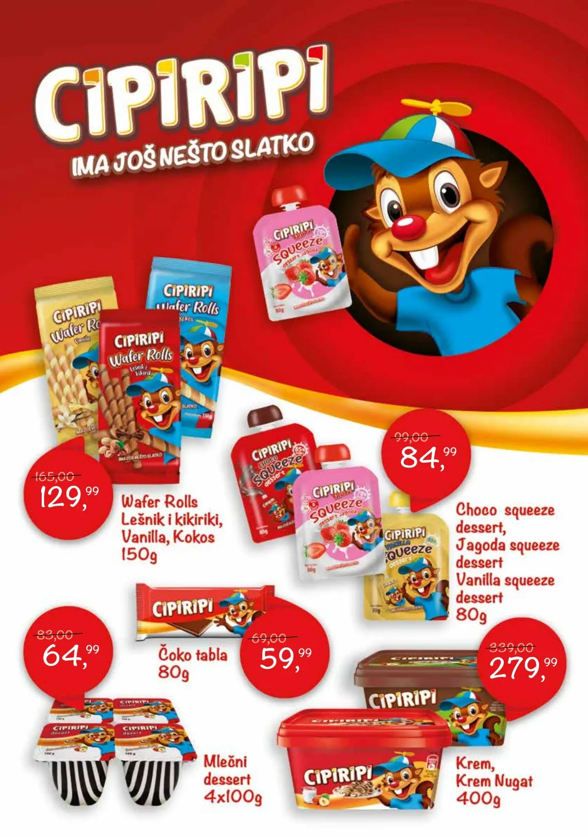 Metalac Proleter akcija na Cipiripi krem i različite Cipiripi slatkiše
