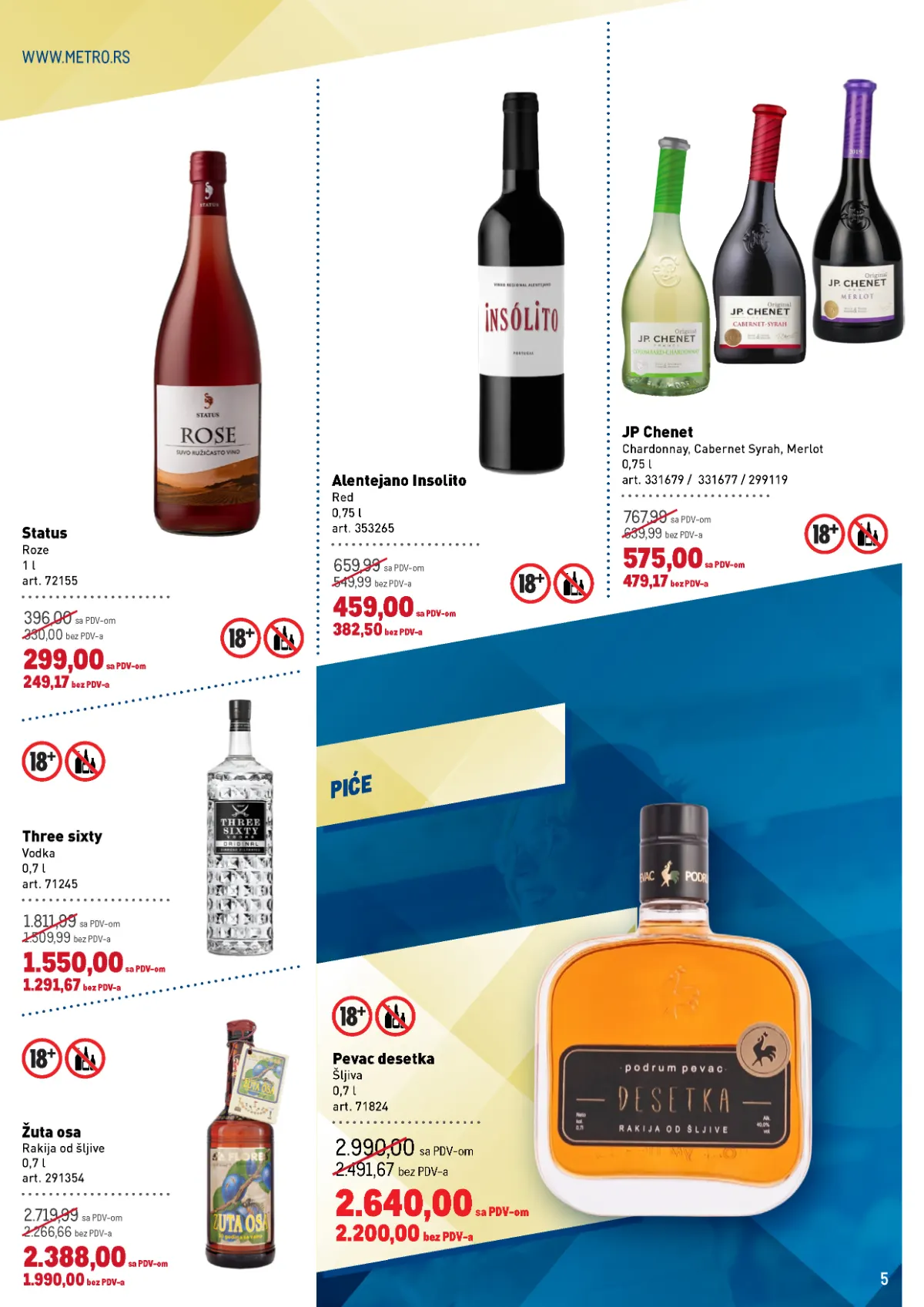 METRO katalog do 14.10.2026. – akcijska ponuda pića