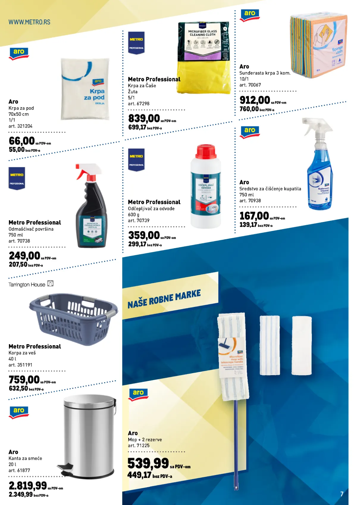 METRO katalog do 14.10.2026. – sredstva i oprema za čišćenje