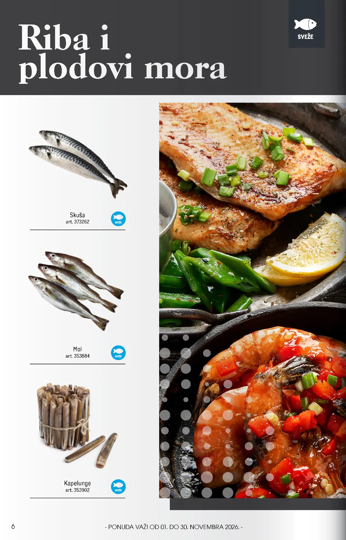 METRO HoReCa katalog novembar strana 6 – skuša, mol i kapelunge