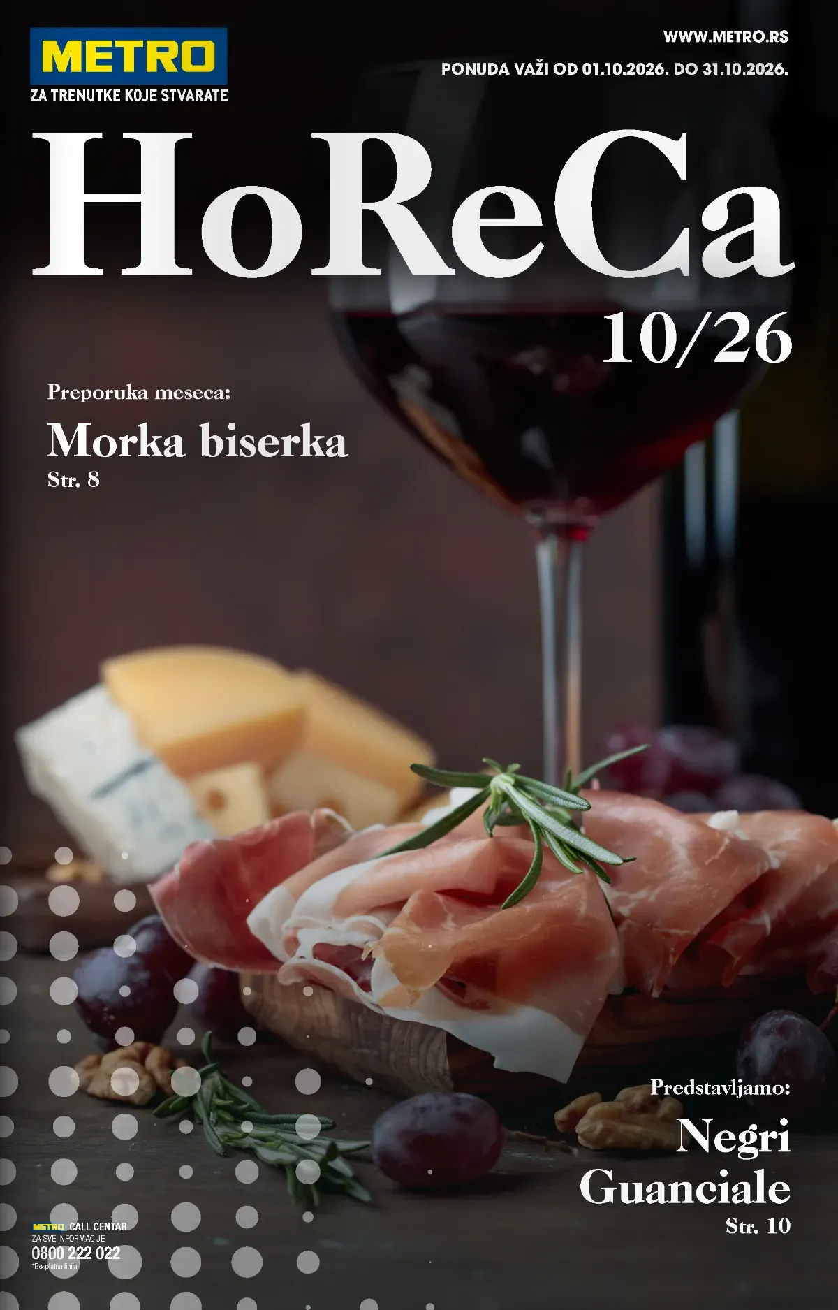 METRO HoReCa katalog od 01.10. do 31.10.2026. – profesionalna ponuda hrane, pića i opreme za ugostitelje