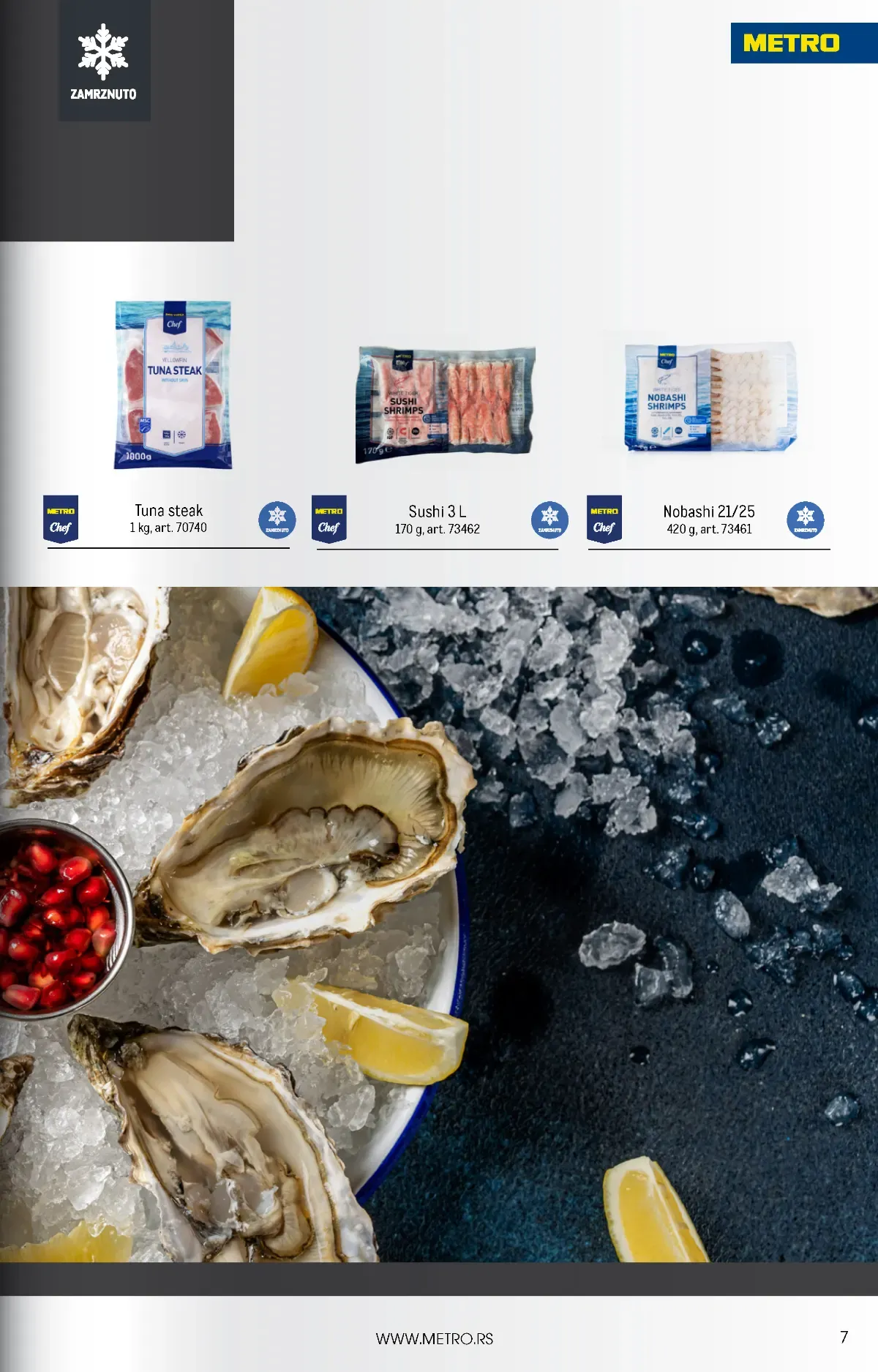 METRO HoReCa katalog oktobar 2026. – tuna steak, sushi i Nobashi kozice