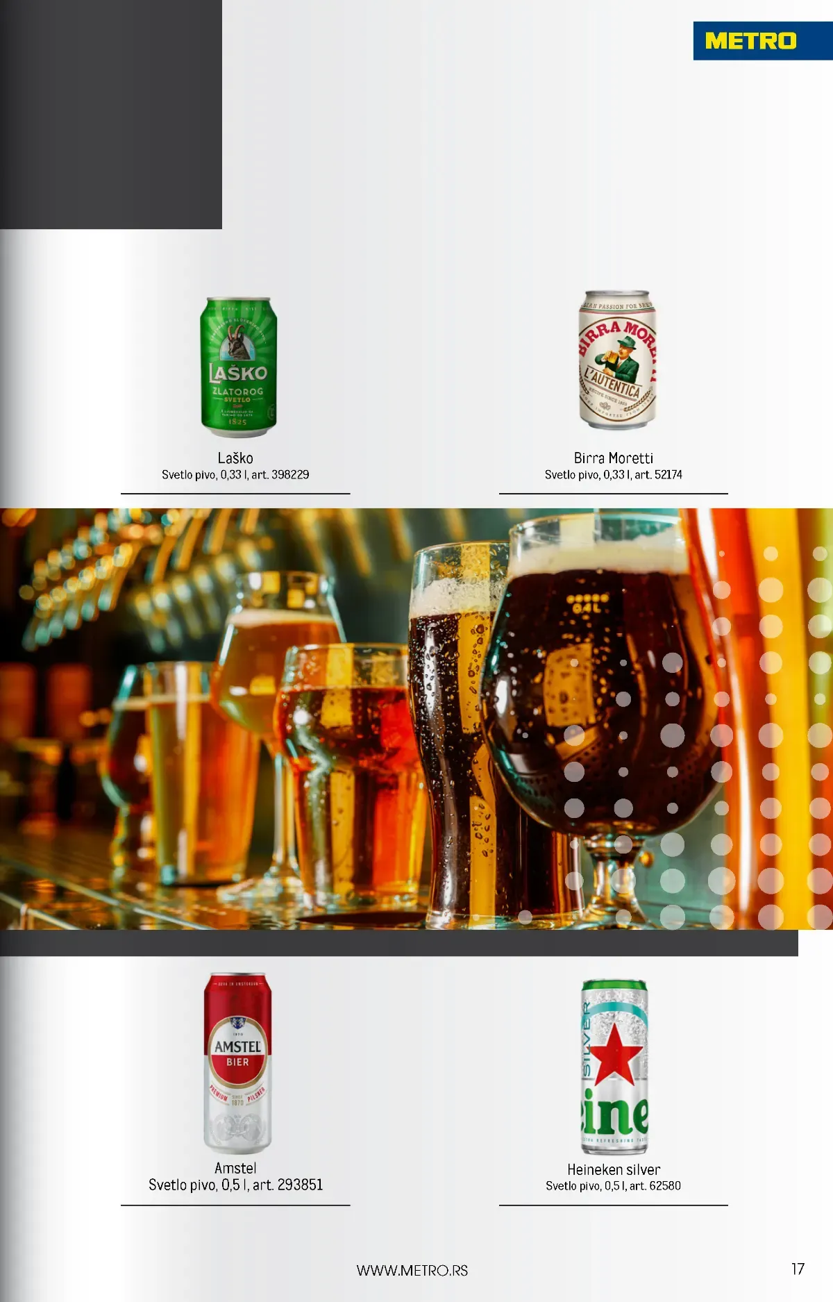 METRO HoReCa katalog oktobar 2026. – Heineken, Birra Moretti, Amstel i Laško