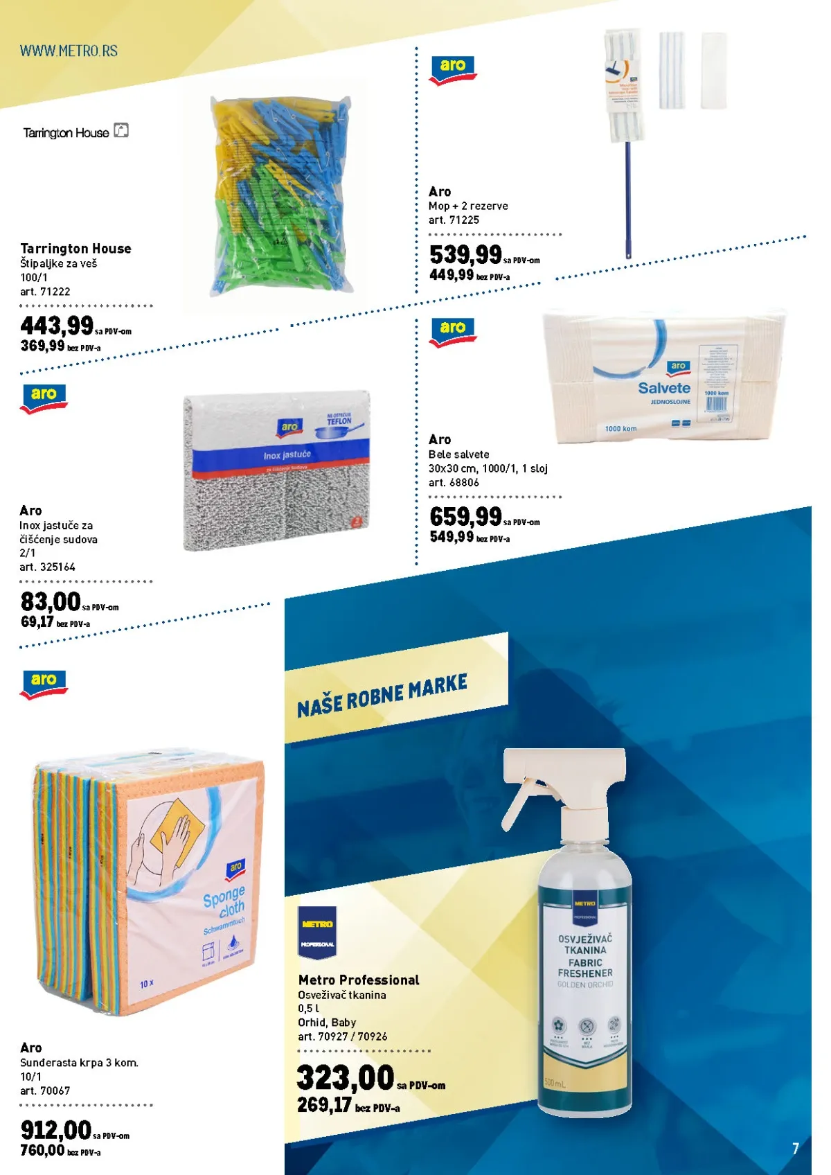 METRO katalog do 30.09.2026. – proizvodi za čišćenje i domaćinstvo