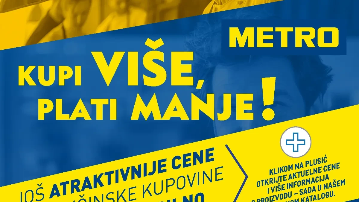 METRO Kupi više, plati manje katalog od 01.11. do 30.11.2026. – količinska kupovina prehrambenih proizvoda, pića, kućne hemije i opreme za dom