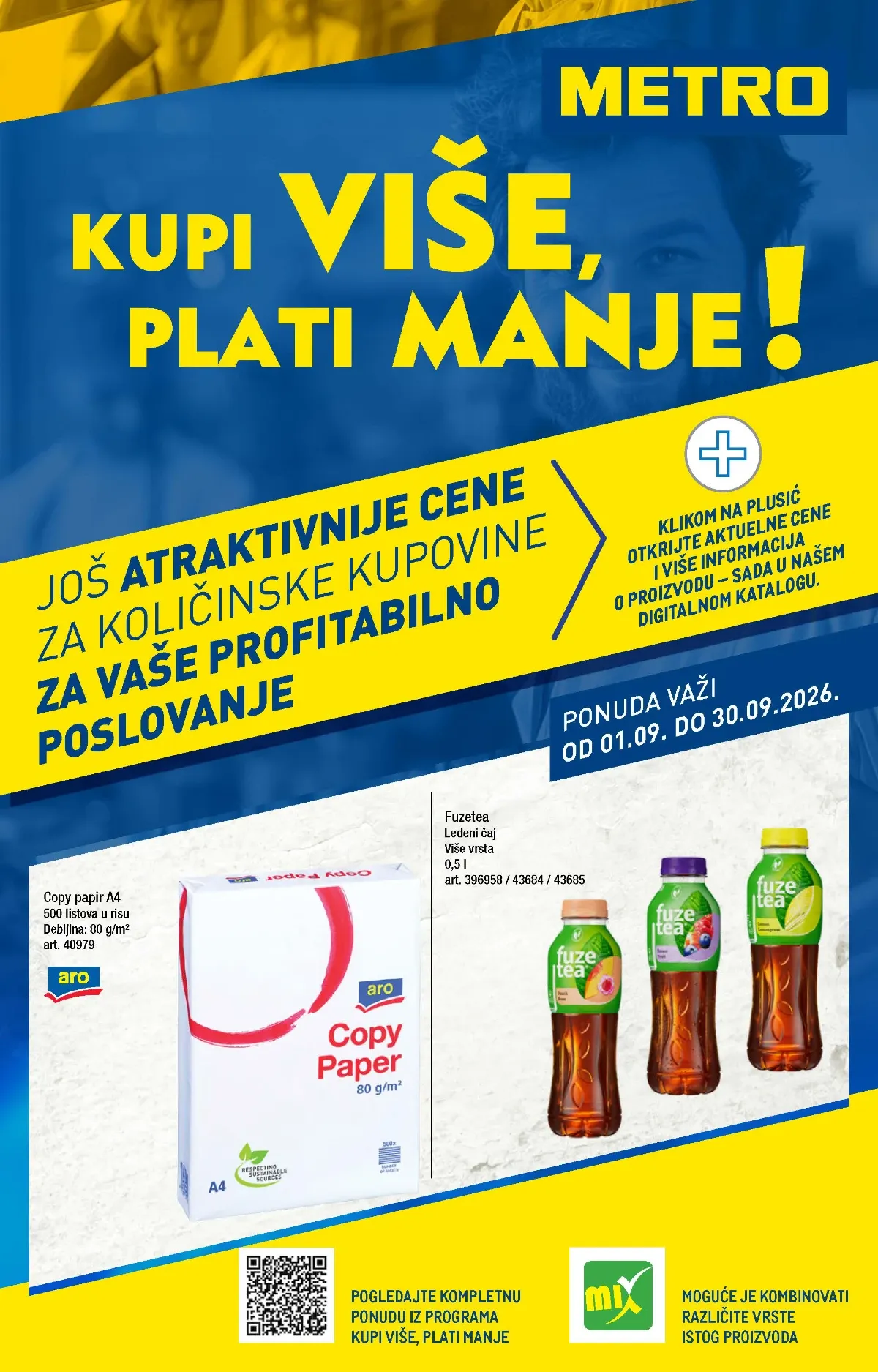 METRO katalog od 01.09. do 30.09.2026. – količinska akcija uz veće uštede