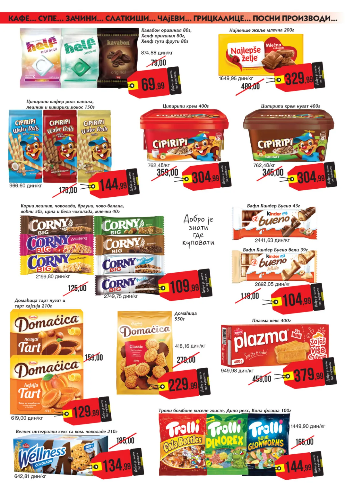 Mikromarket katalog do 15.10.2026. – keks, čokolade, bombone i slatkiši