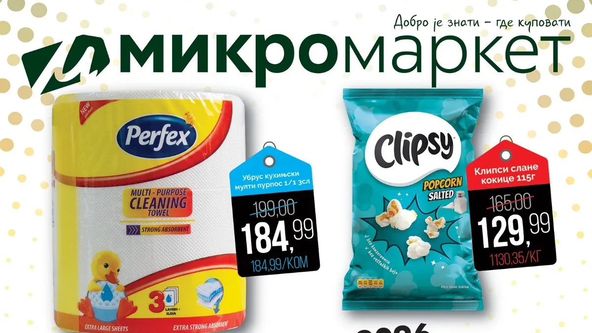 Mikromarket nedeljna akcija do 02.08.2026. sa odličnim cenama za svakodnevnu kupovinu