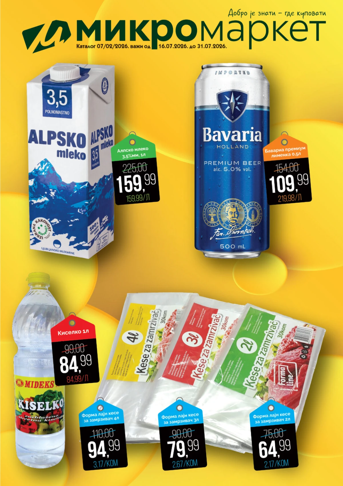 Mikromarket katalog do 31.07.2026. – polumesečna akcija sa popustima do 49%