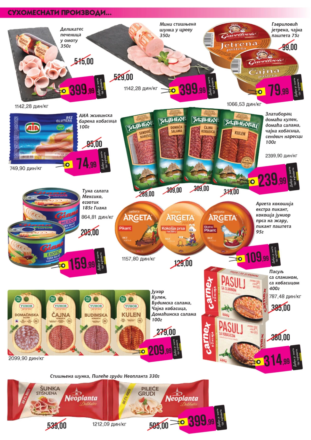 Mikromarket katalog strana 8 – mlečni proizvodi, sirevi, jogurti i majonez na akciji