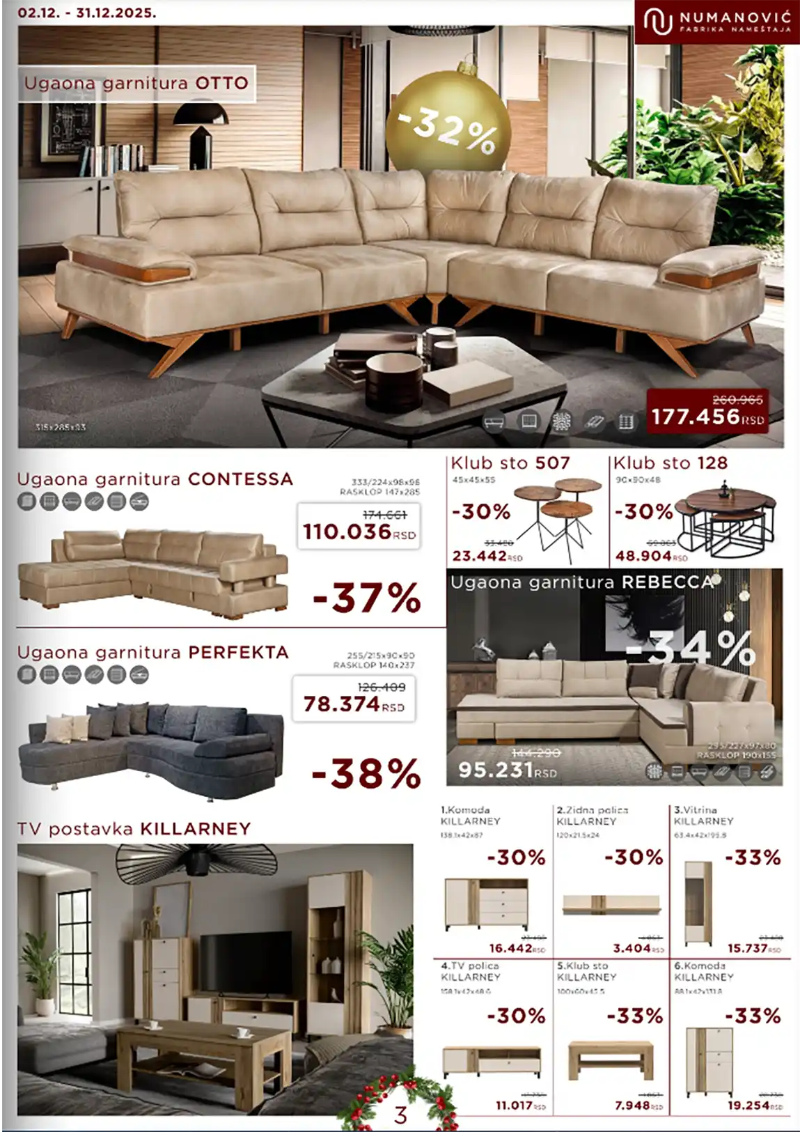 numanović katalog nameštaja Sniženja Numanović akcija salon nameštaja katalog