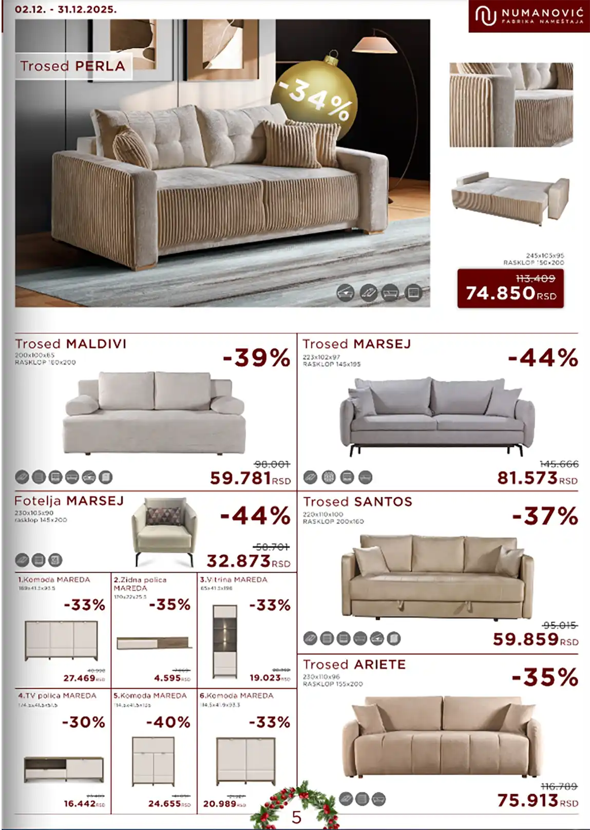 numanović katalog nameštaja Sniženja Numanović akcija salon nameštaja katalog