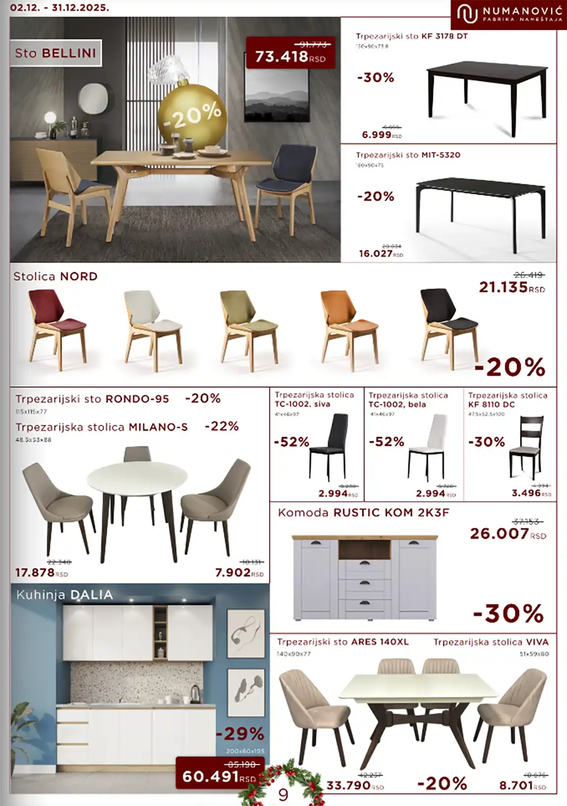 numanović katalog nameštaja Sniženja Numanović akcija salon nameštaja katalog
