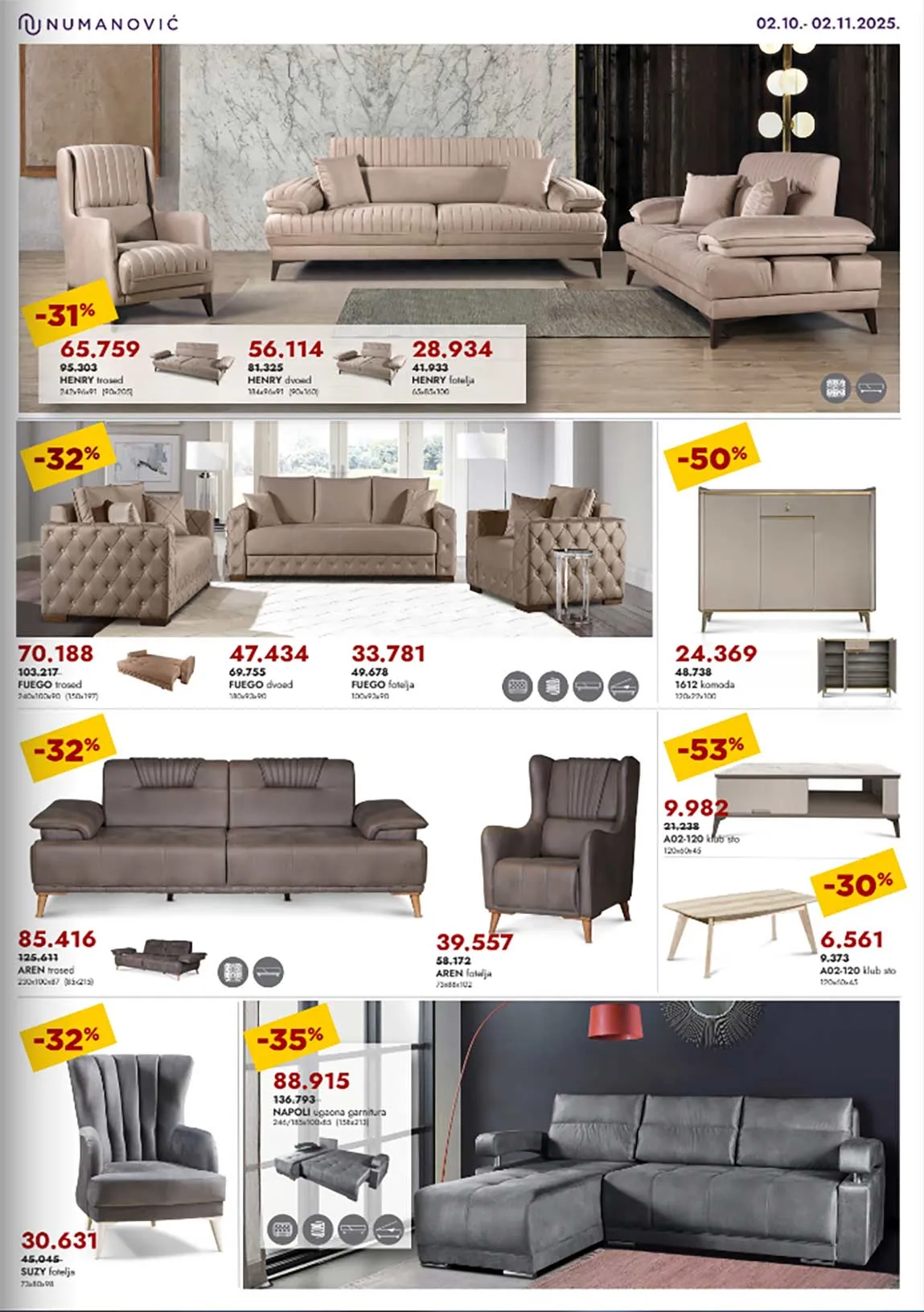 numanović katalog nameštaja Sniženja Numanović akcija salon nameštaja katalog