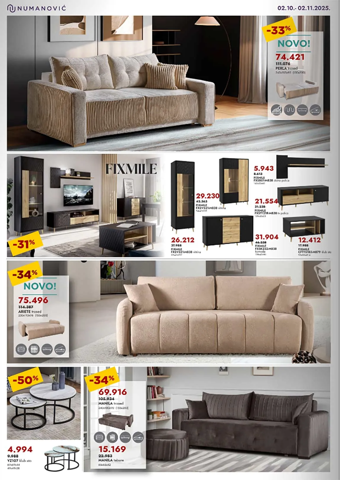 numanović katalog nameštaja Sniženja Numanović akcija salon nameštaja katalog