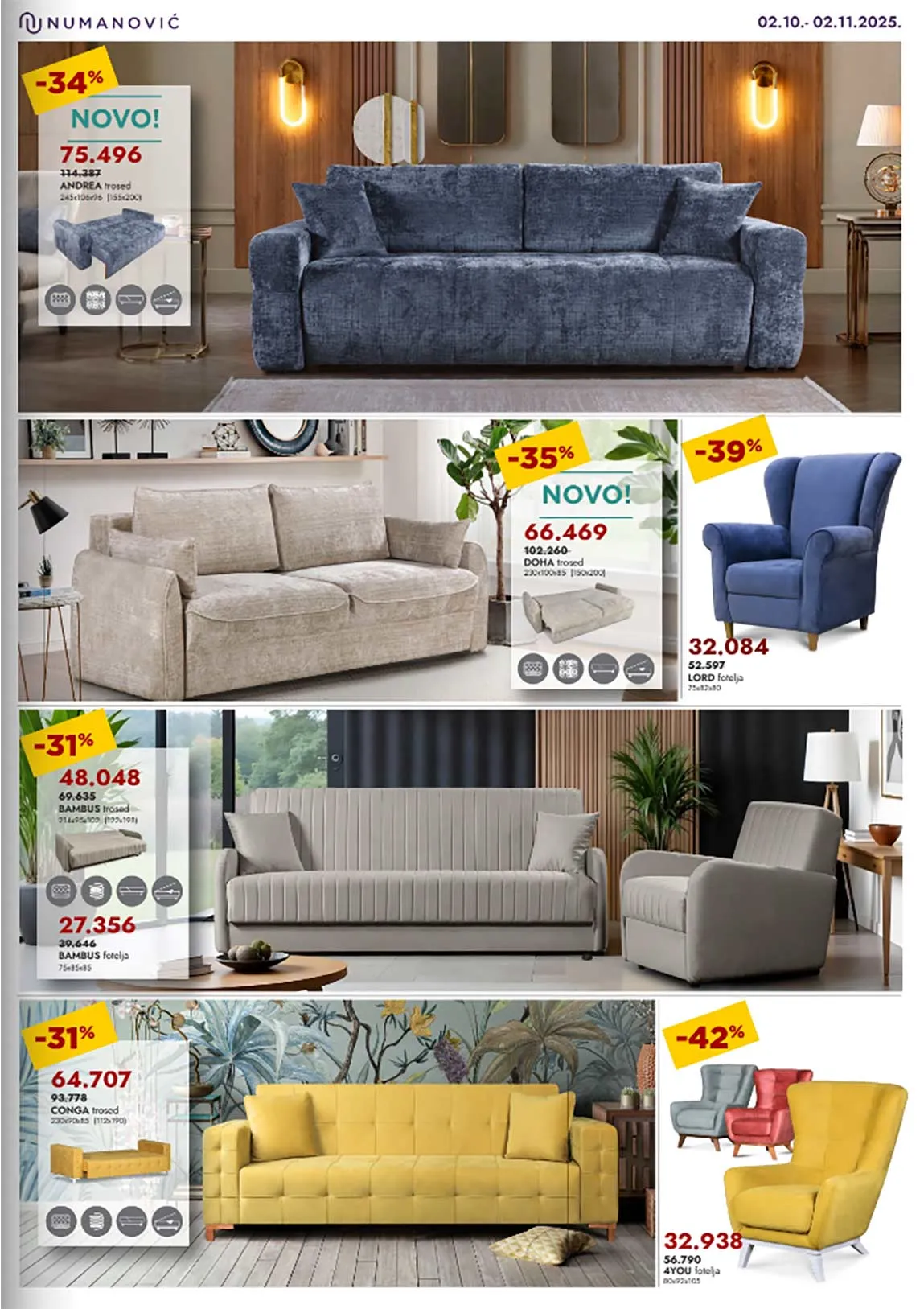 numanović katalog nameštaja Sniženja Numanović akcija salon nameštaja katalog