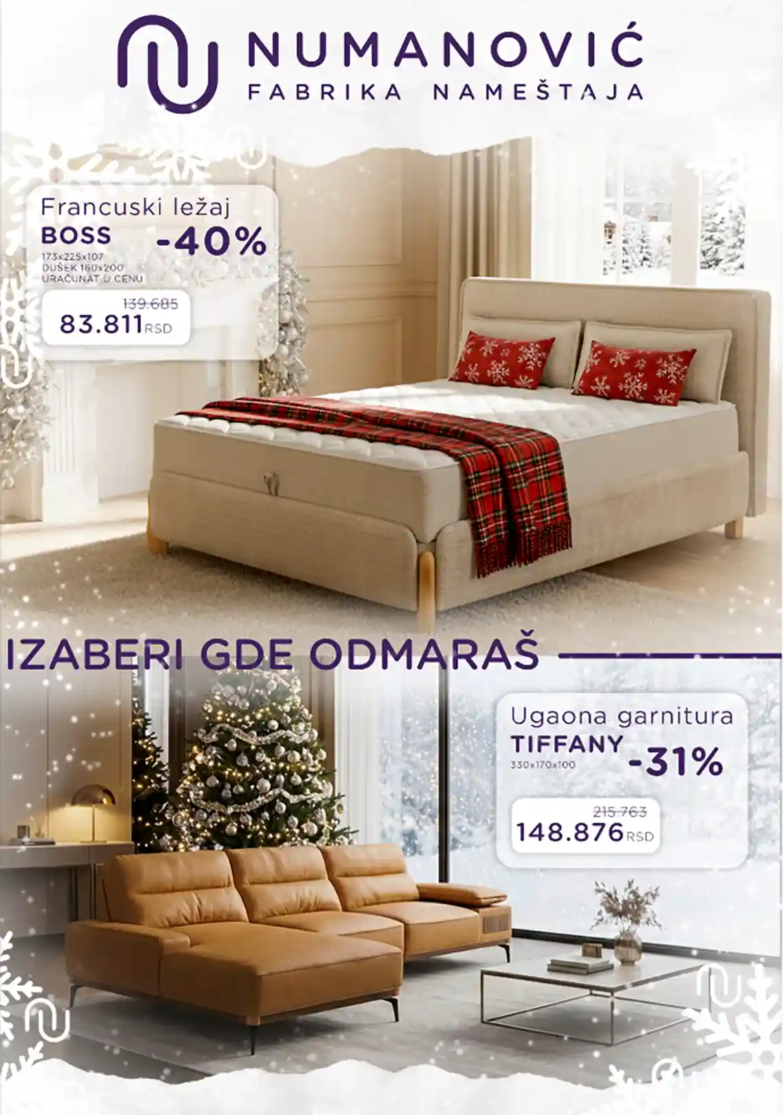 Numanović akcija salon nameštaja katalog