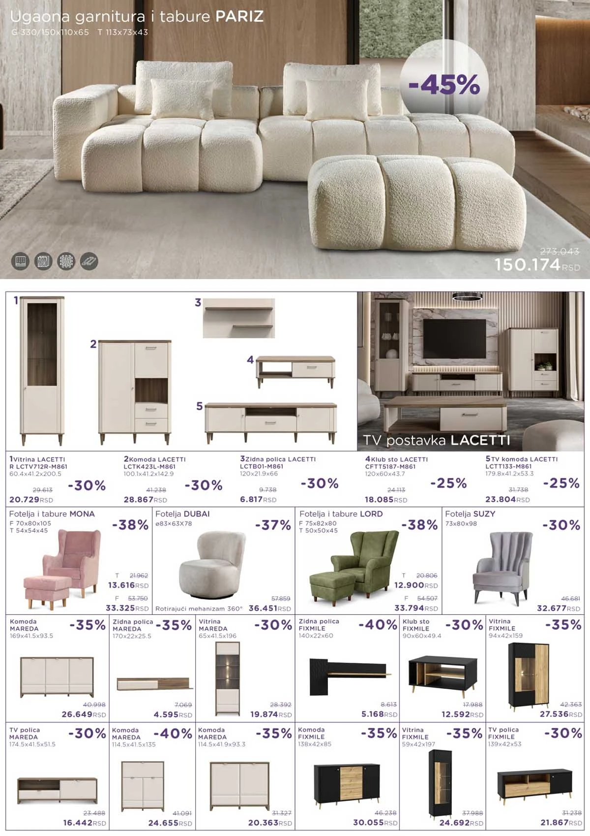 Numanović katalog nameštaja – sniženje garnitura | strana 3 Numanović akcija nameštaja katalog sniženja – strana 3