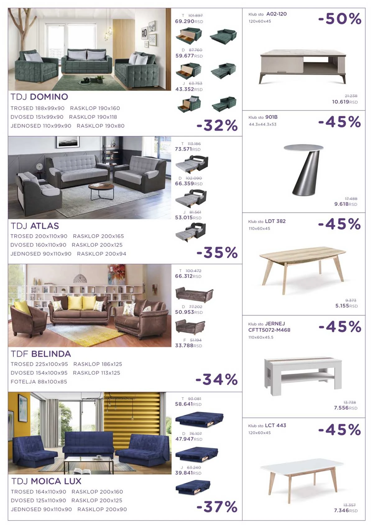 Numanović katalog nameštaja – akcijska ponuda | strana 6 Numanović katalog nameštaja sniženje do 50% – strana 6