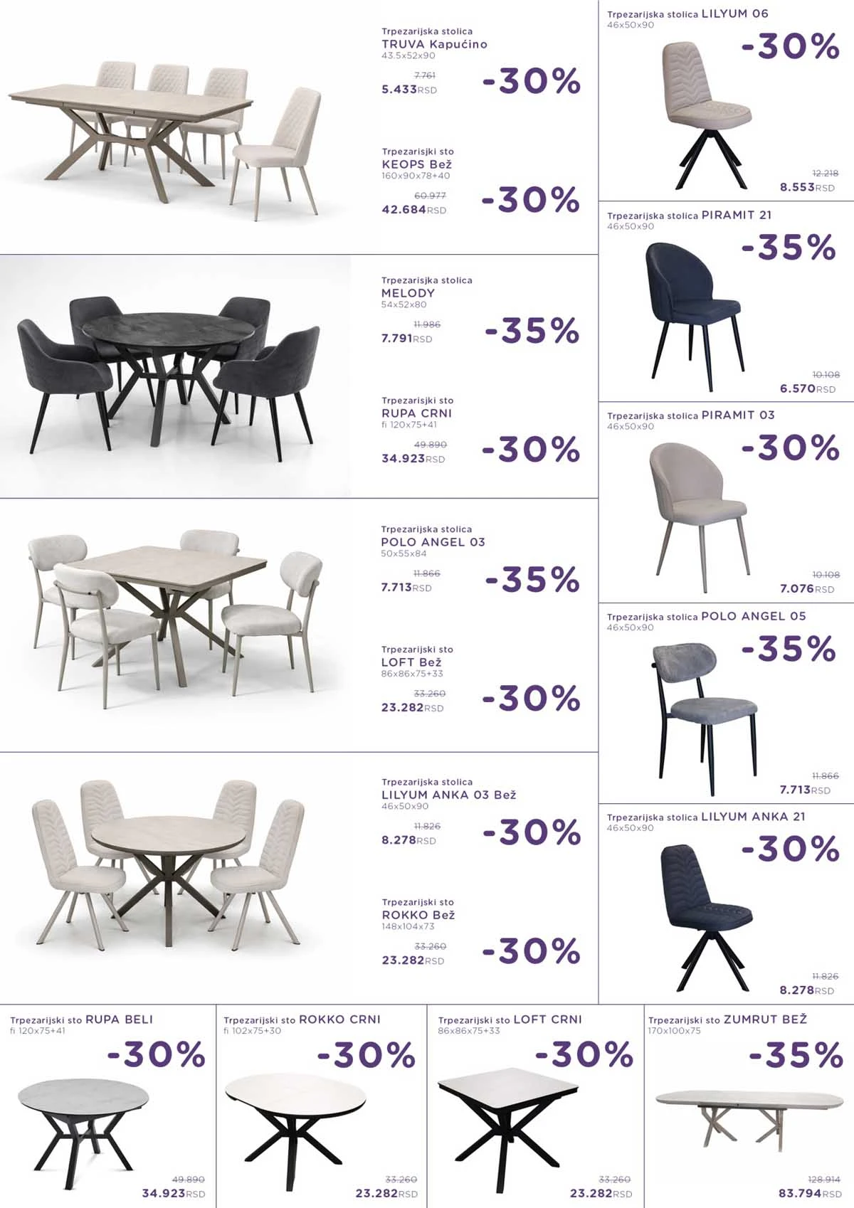 Numanović katalog nameštaja – akcija do 50% | strana 9 Numanović akcija nameštaja katalog sniženja – strana 9