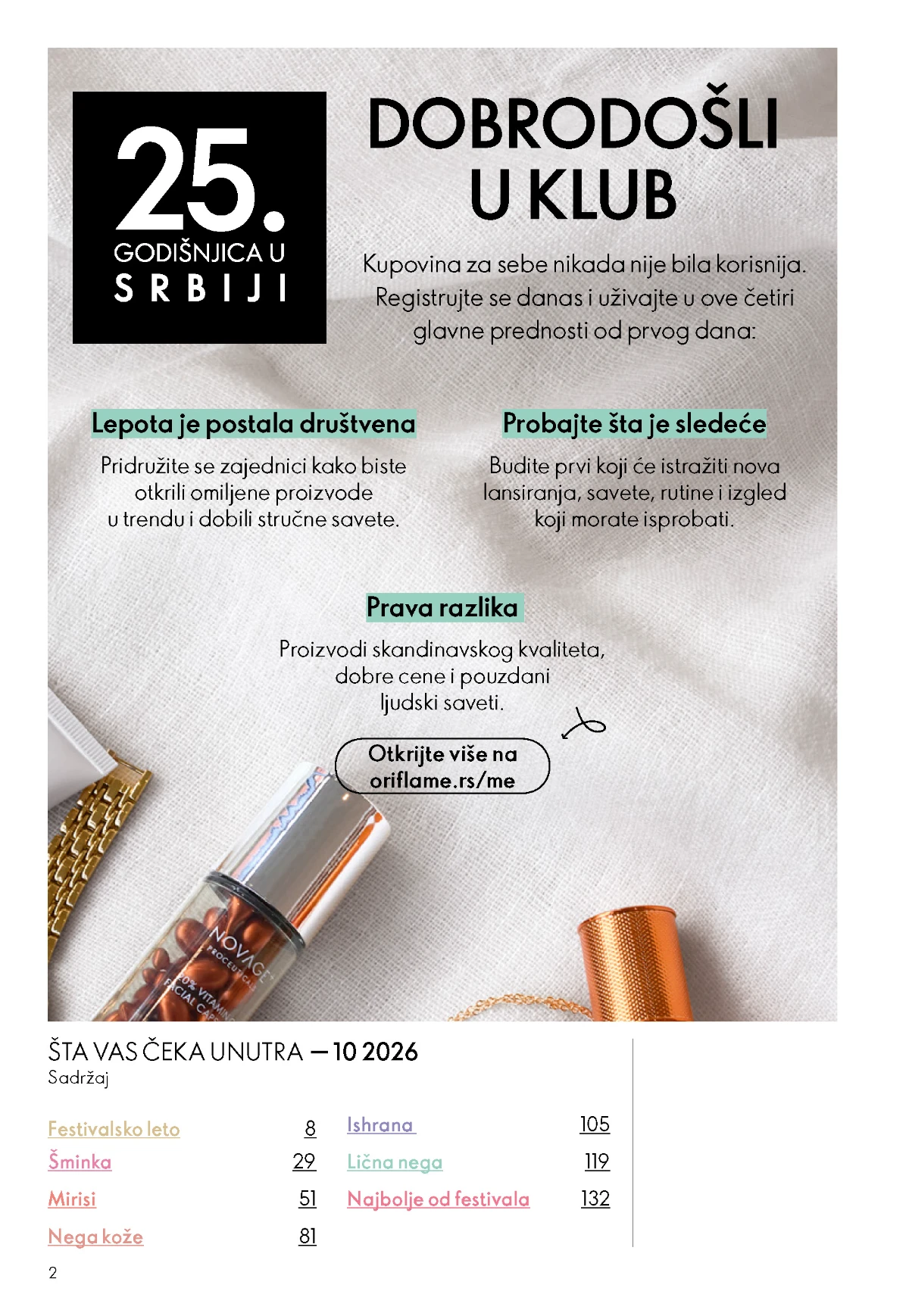 Oriflame Top Scents kolekcija parfema i uzoraka u katalogu 9/2026