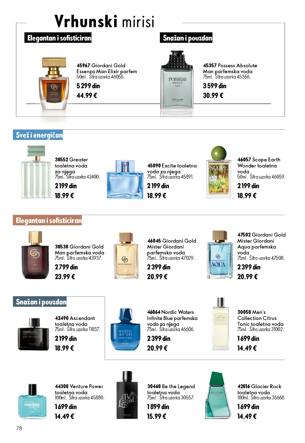 Oriflame katalog sniženja Oriflame kataloška ponuda sniženja