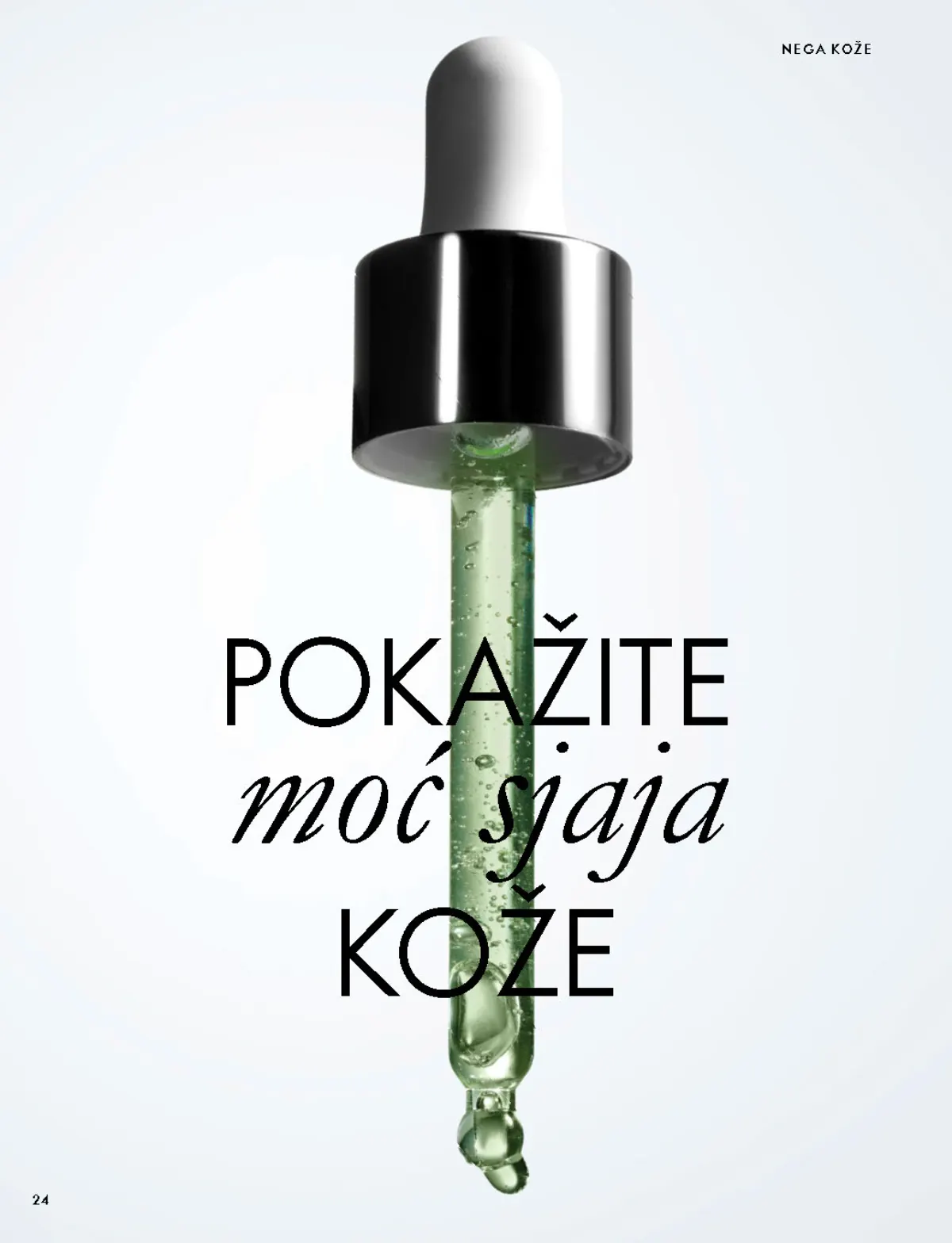 Oriflame katalog 07.10–17.11.2026, strana 24 – Novage+ nega za blistav izgled kože.
