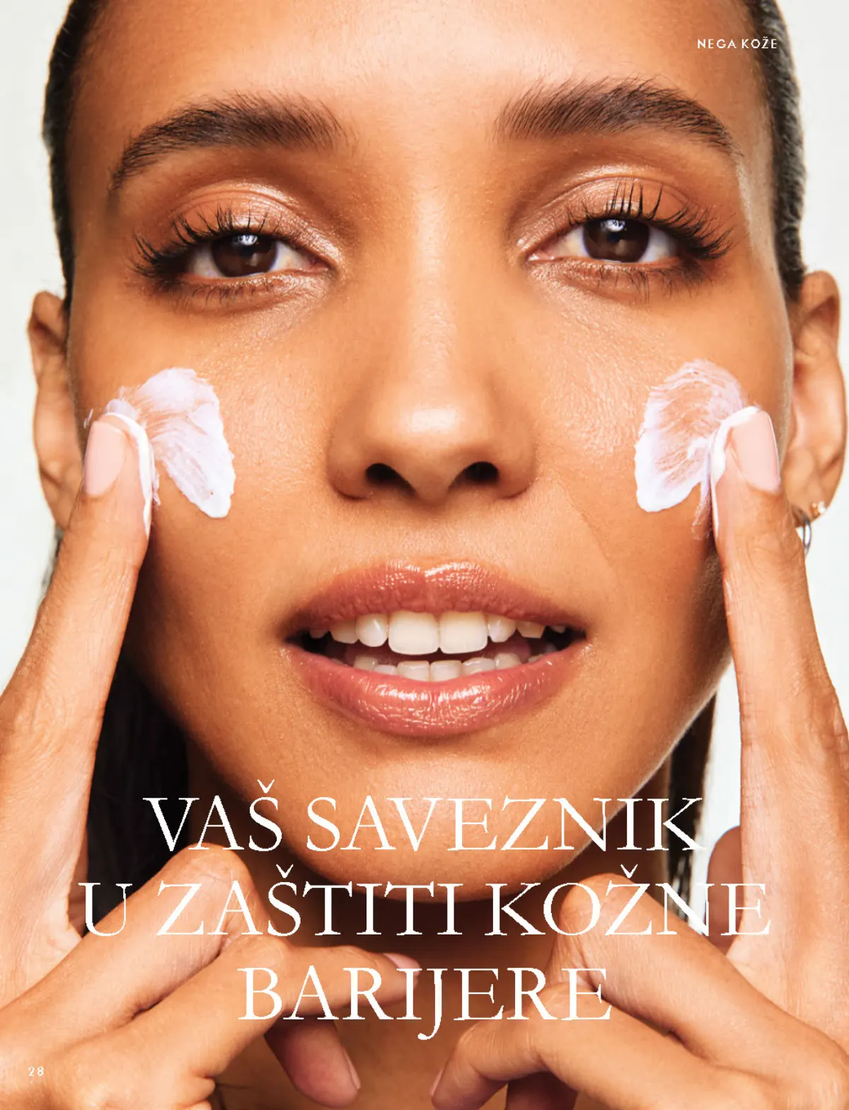 Oriflame katalog 07.10–17.11.2026, strana 28 – Novage+ dnevna nega i zaštitna barijera kože.