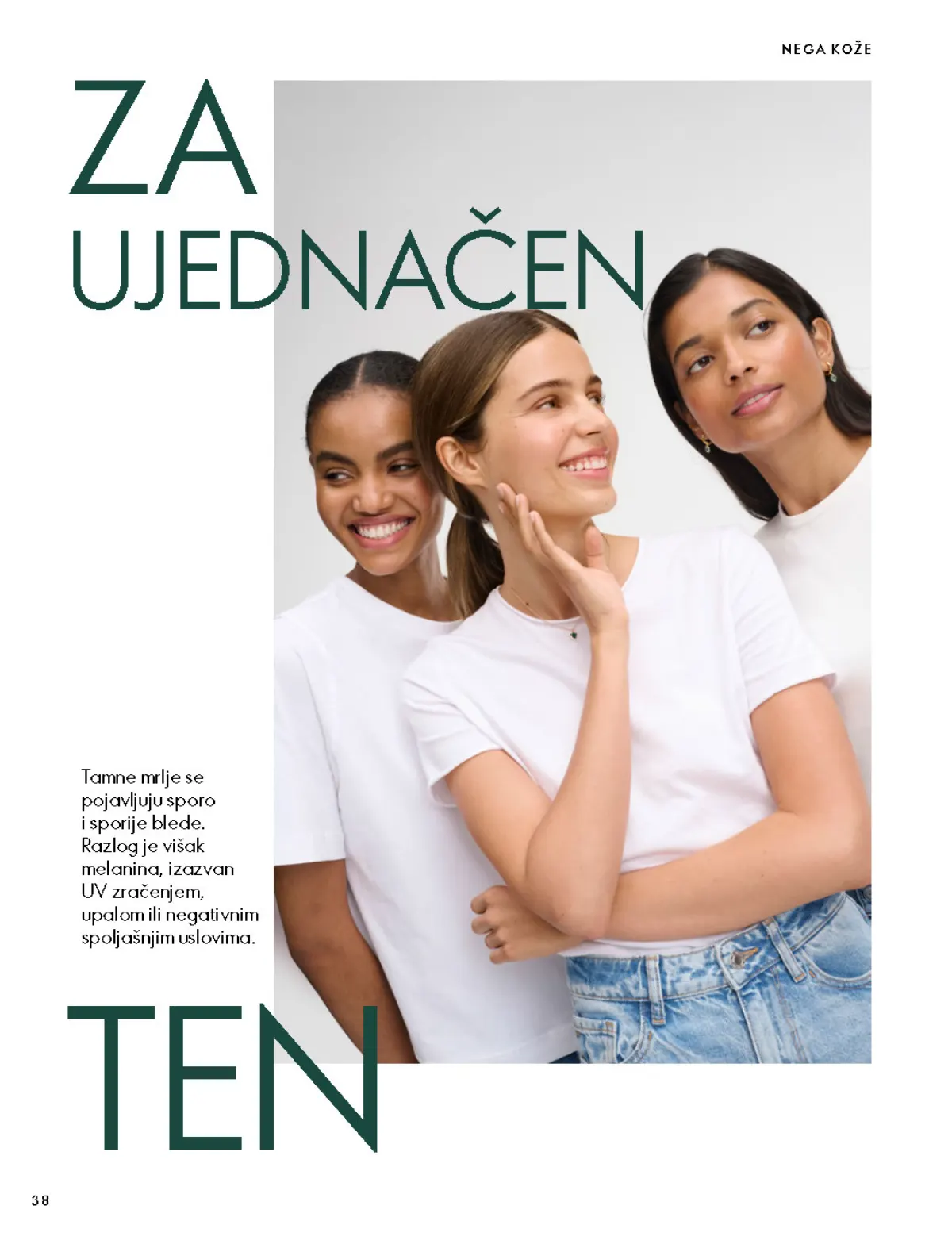 Oriflame katalog 07.10–17.11.2026, strana 38 – Optimals nega za ujednačen izgled tena.