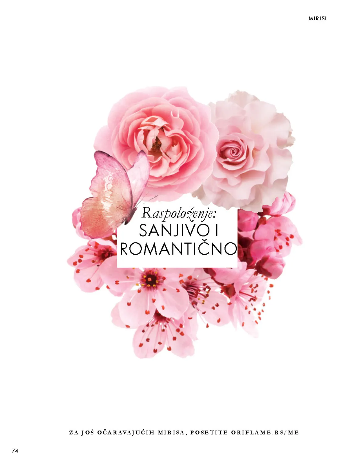 Oriflame katalog 07.10–17.11.2026, strana 74 – Izbor romantičnih i cvetnih mirisa.